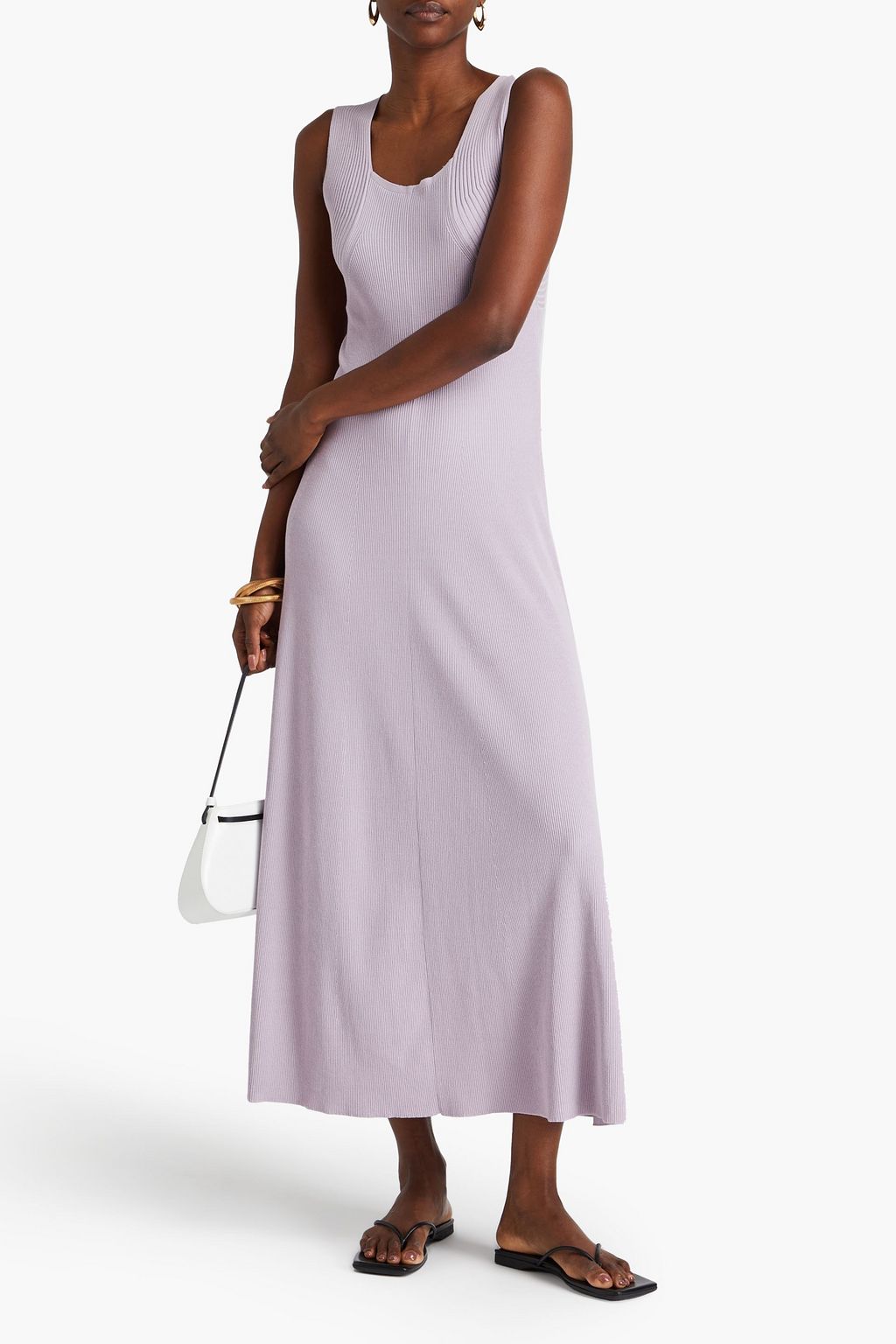 BY MALENE BIRGER فستان Lilo متوسّط الطول بحبكة مضلّعة