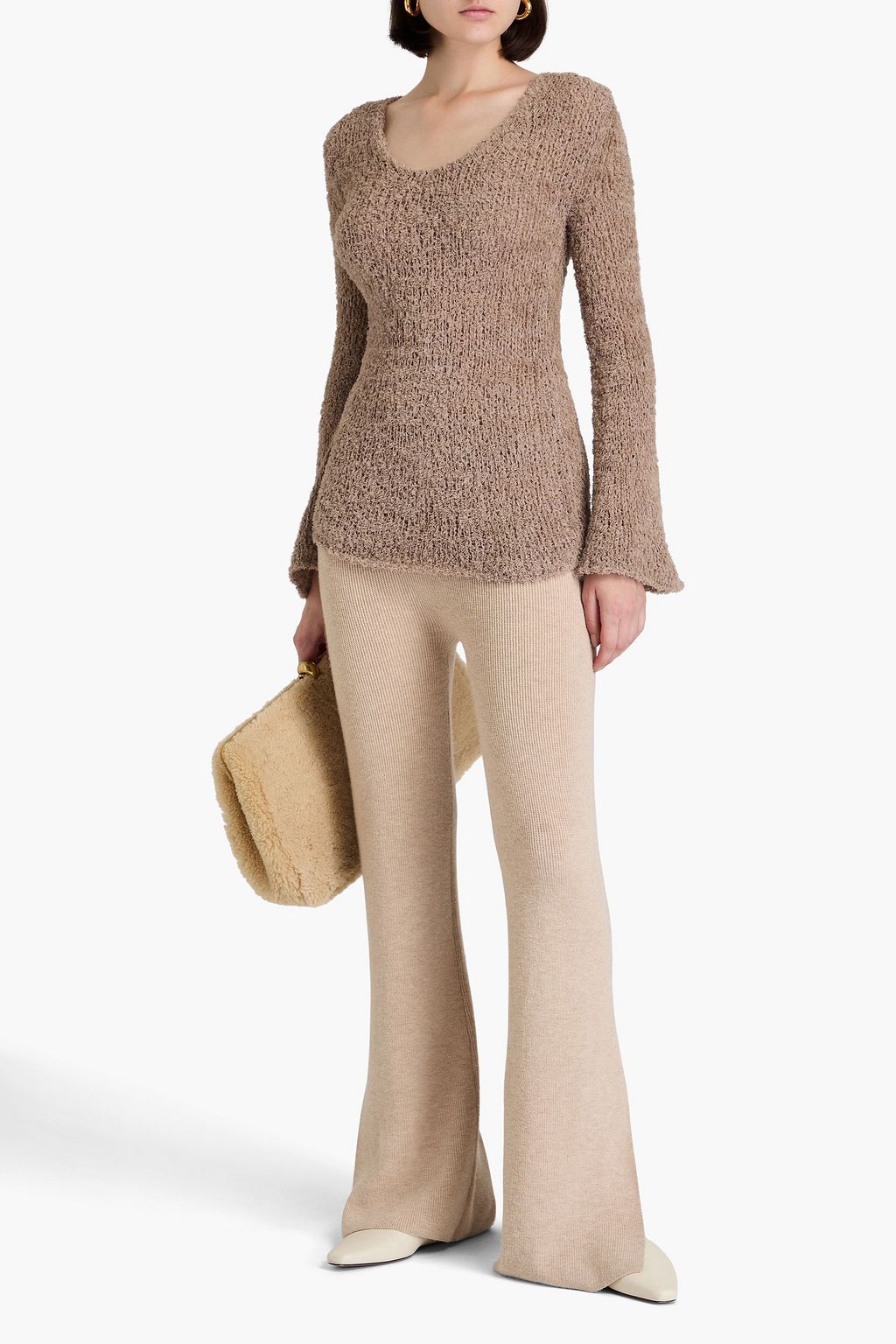 BY MALENE BIRGER 오픈 니트 코튼 혼방 스웨터