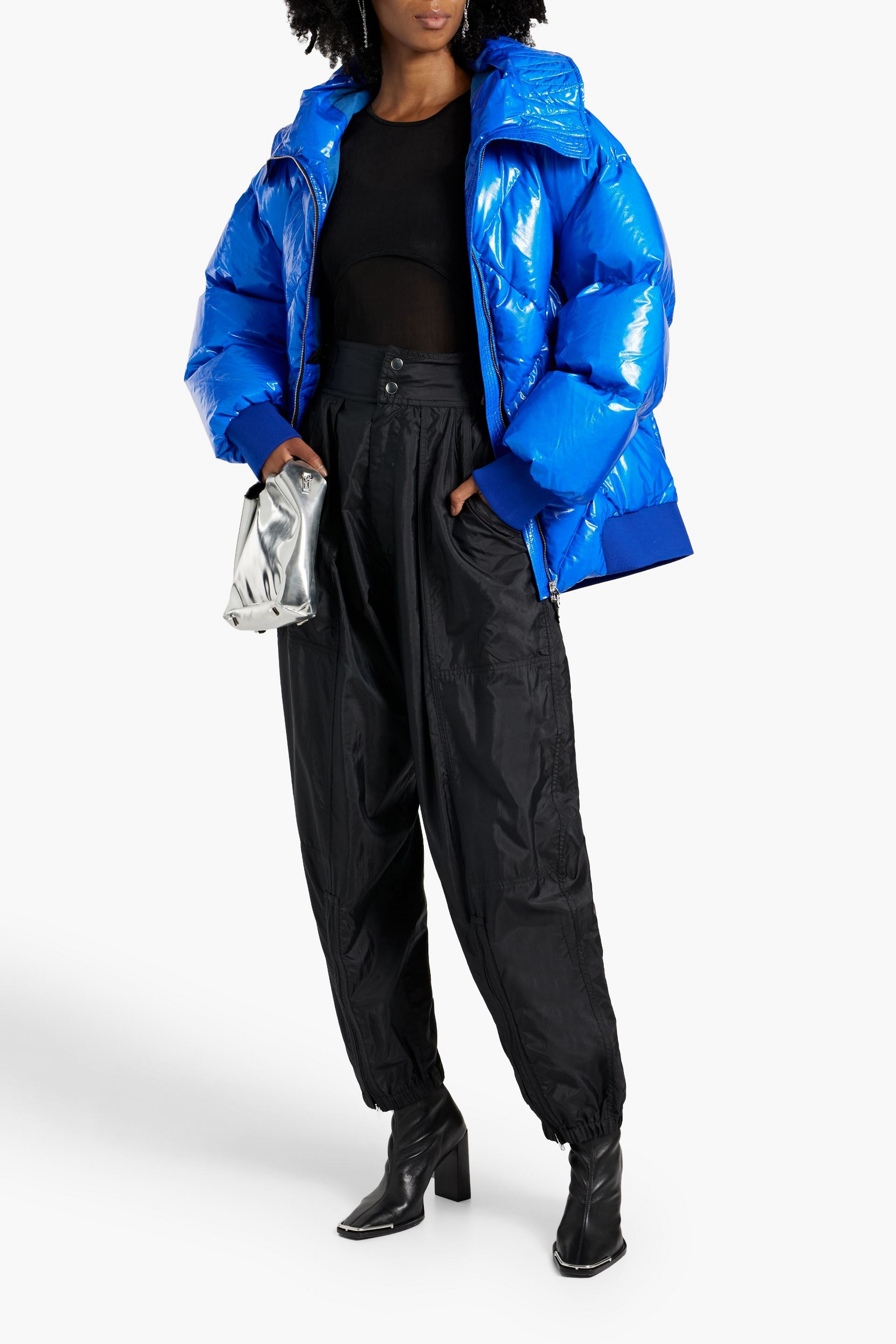 IENKI IENKI Quilted coated ripstop jacket