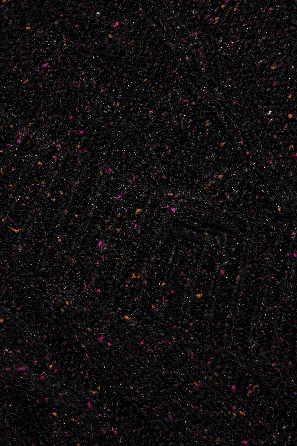 AUTUMN CASHMERE Distressed Donegal cable-knit sweater