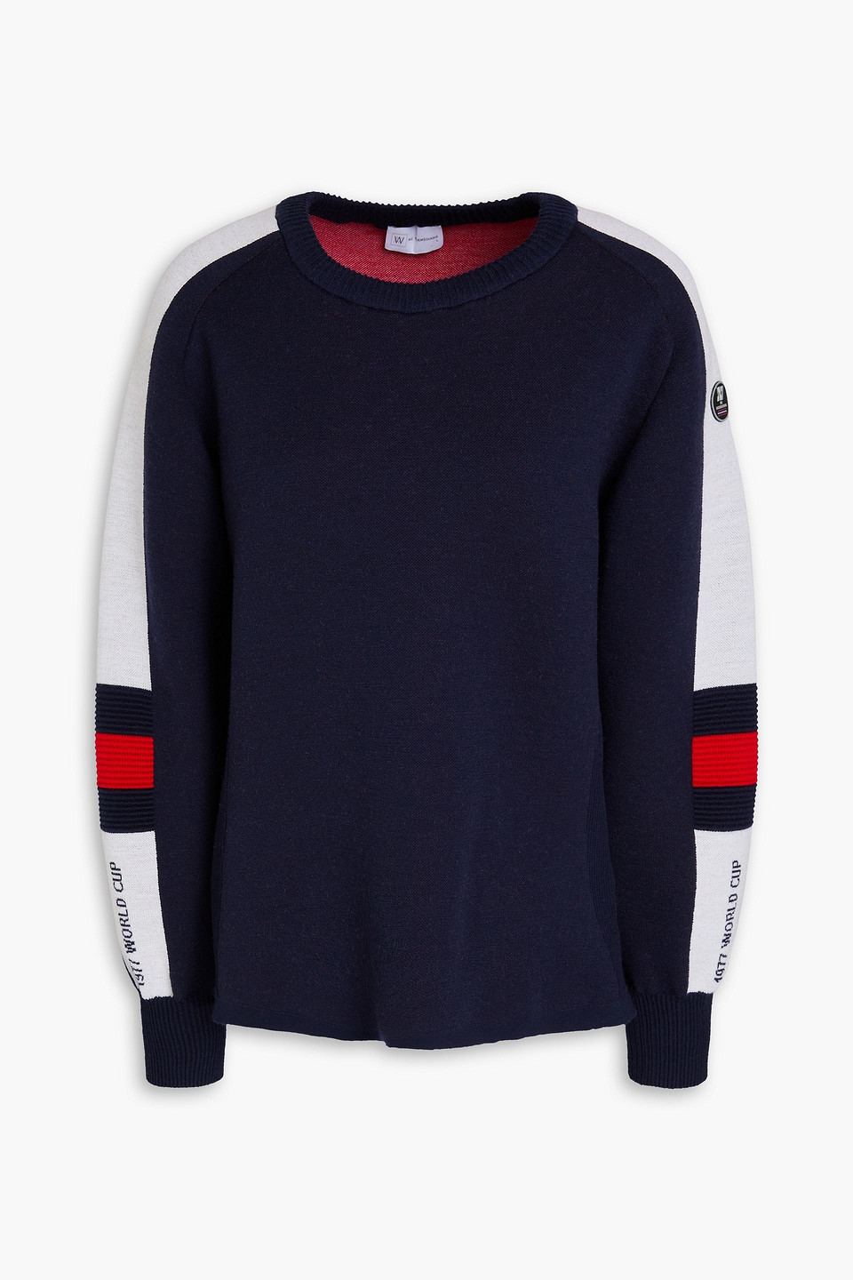 Hafjell jacquard-knit merino wool sweater