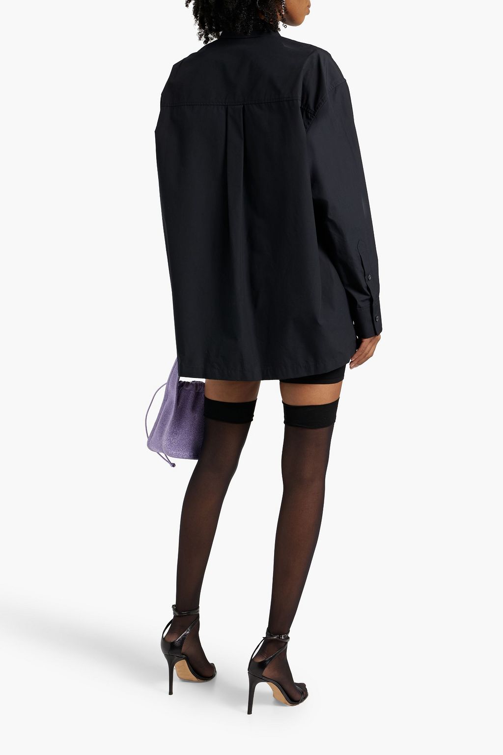 ALEXANDERWANG.T Oversized cotton-poplin shirt