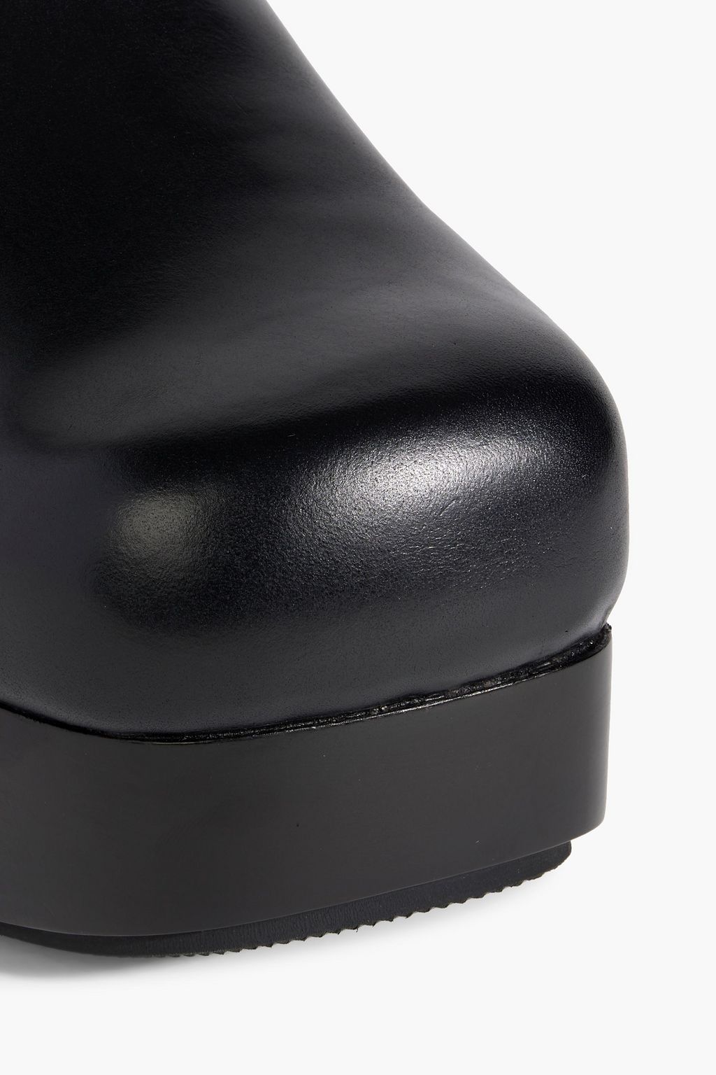 ALEXANDER WANG Embellished leather platform clogs