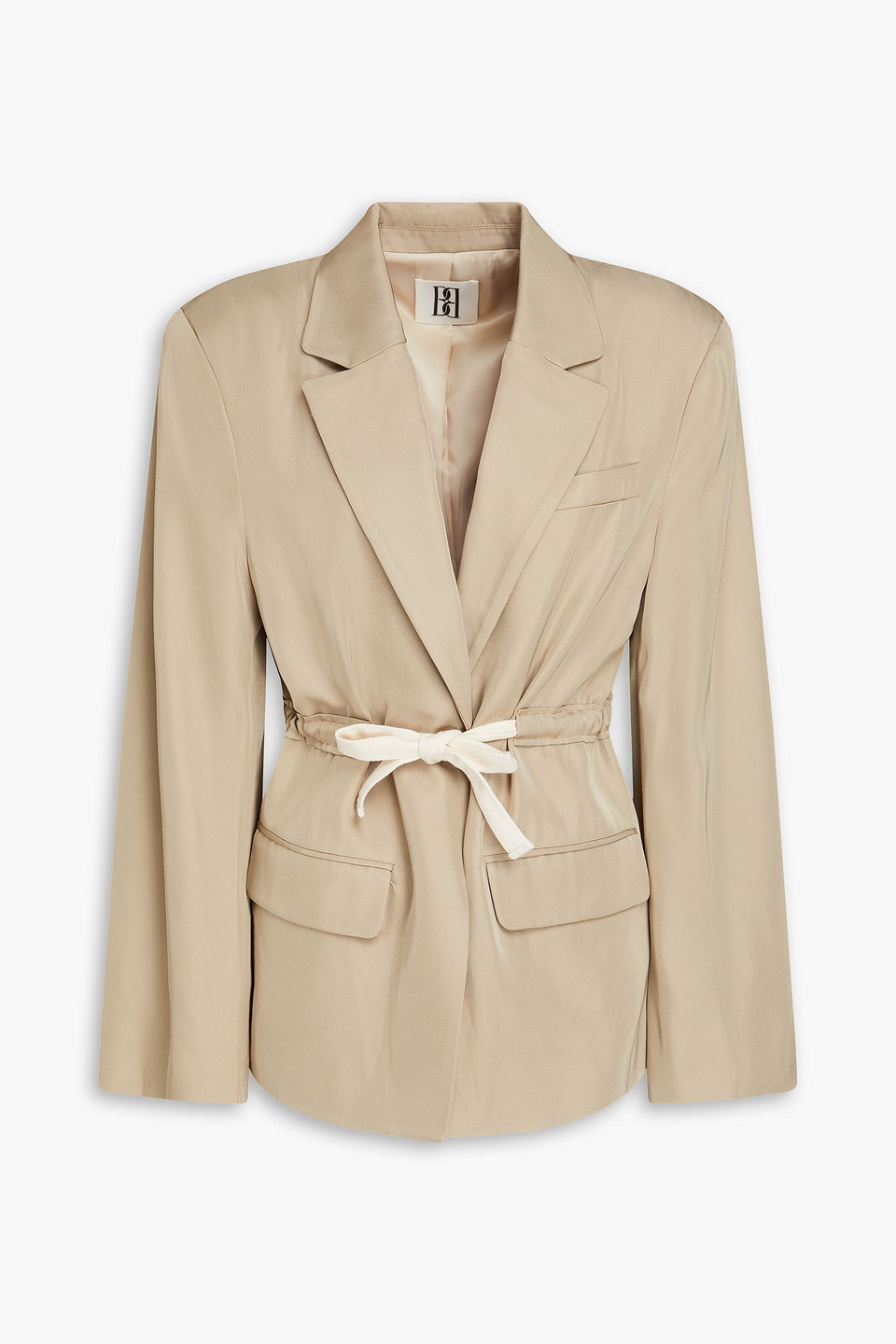 By Malene Birger Biento Twill Blazer In Beige
