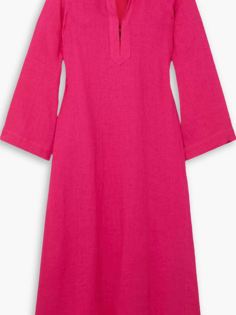 veronica linen maxi dress