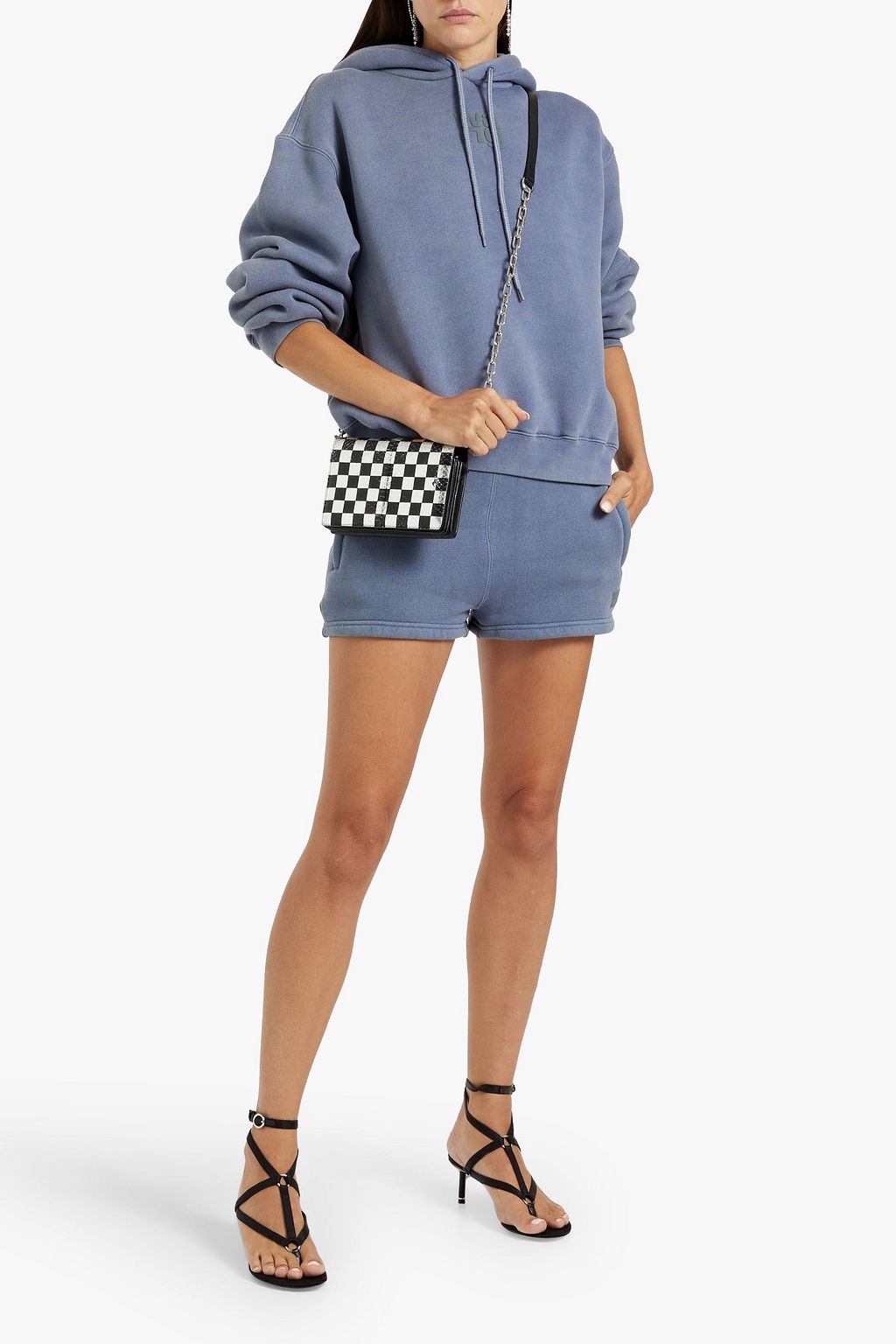 ALEXANDERWANG.T コットン混フリース ショートパンツ