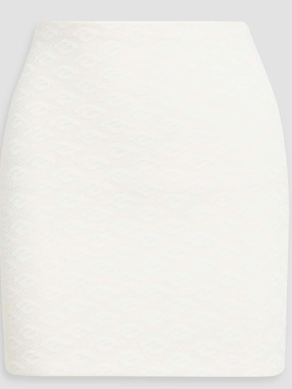 jacquard-knit mini skirt