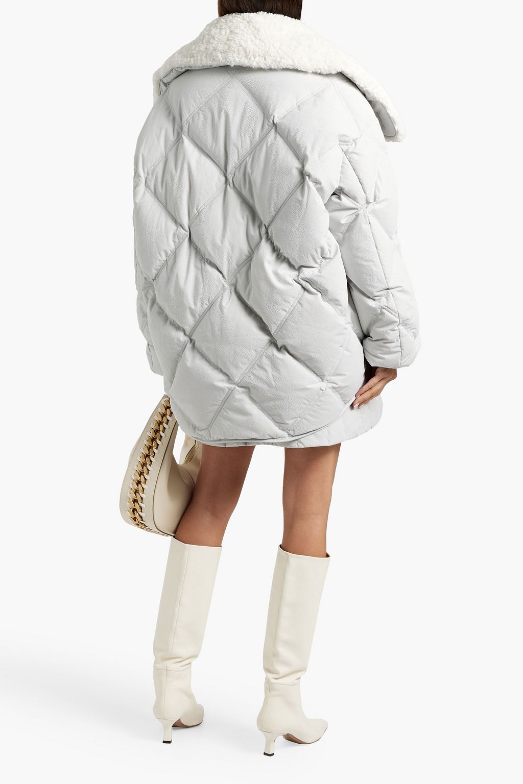 IENKI IENKI Queen J faux shearling-trimmed quilted shell down jacket