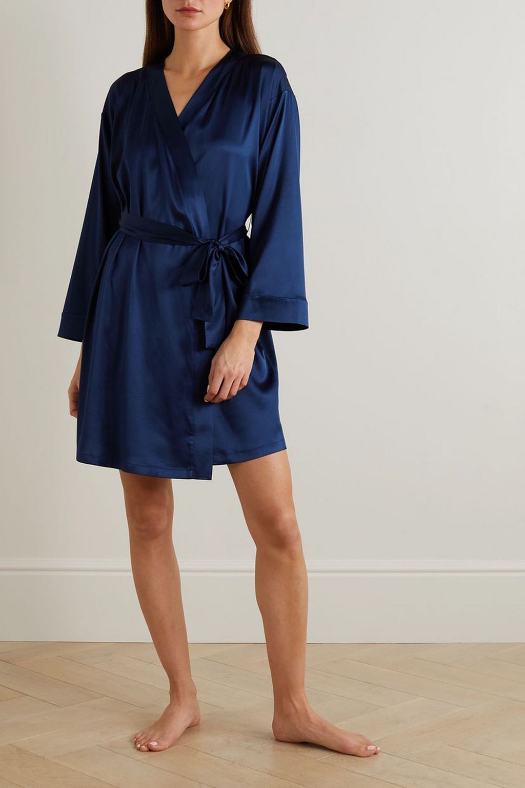 I.D. SARRIERI Royal Jewel stretch-silk robe