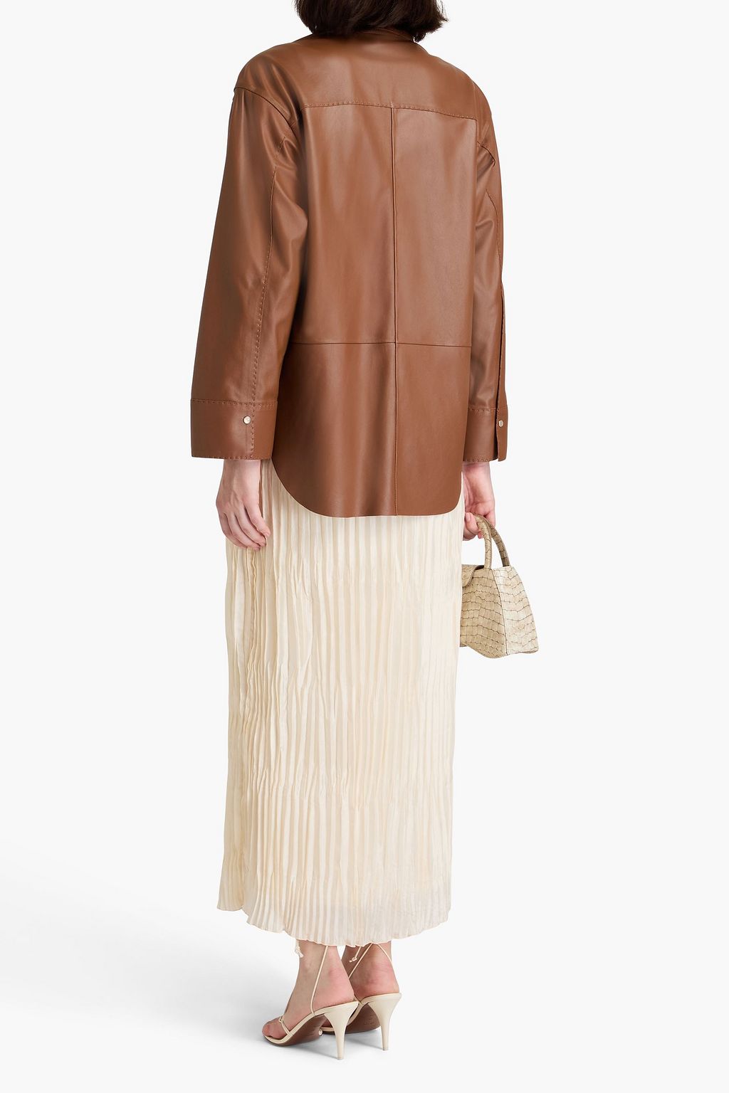 BY MALENE BIRGER قميص "باريسا" من الجلد