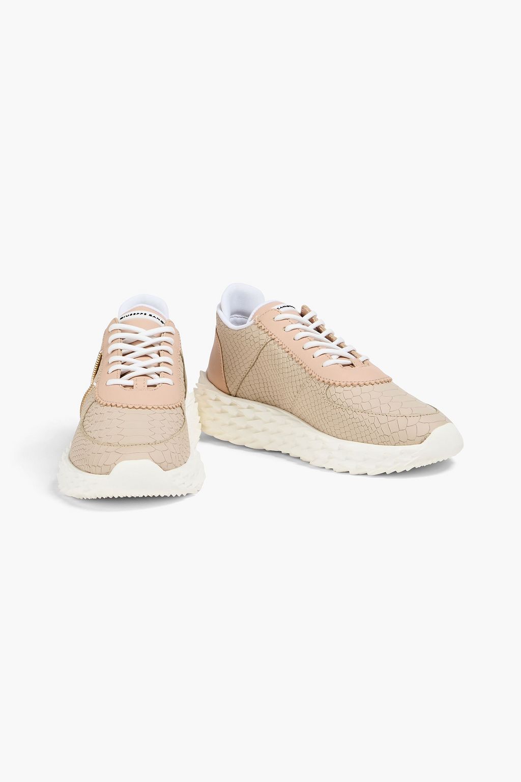 GIUSEPPE ZANOTTI Urchin スネーク風レザー スニーカー