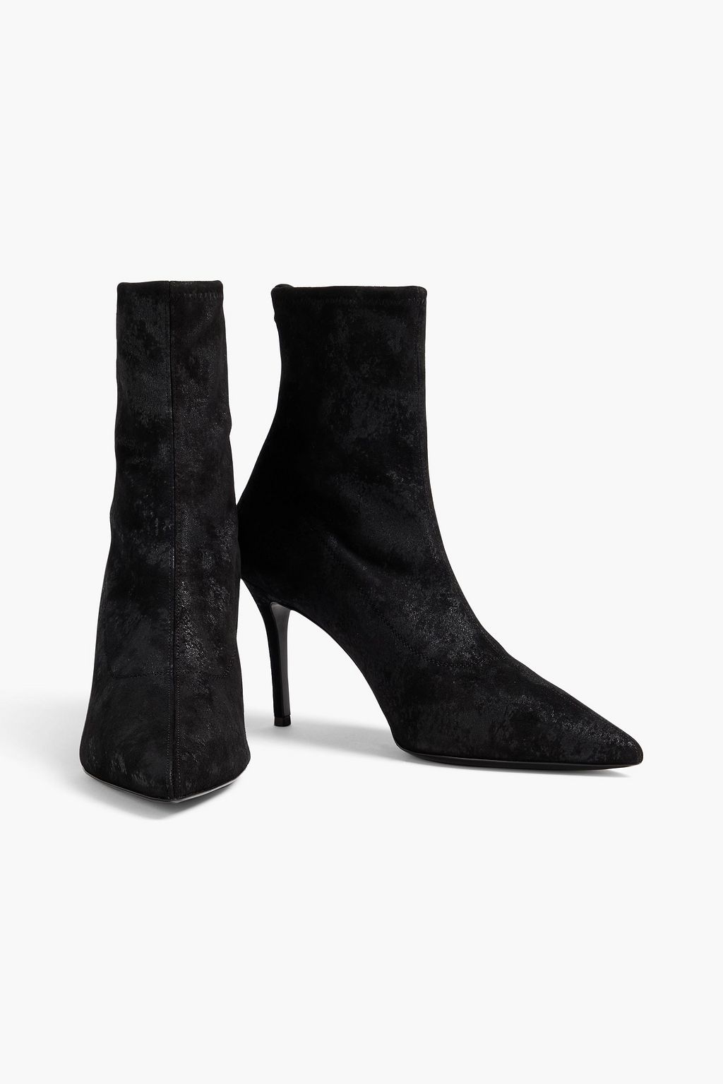 GIUSEPPE ZANOTTI بوت "أرتينا كورسيني 95" على شكل جورب من الجلد المصقول