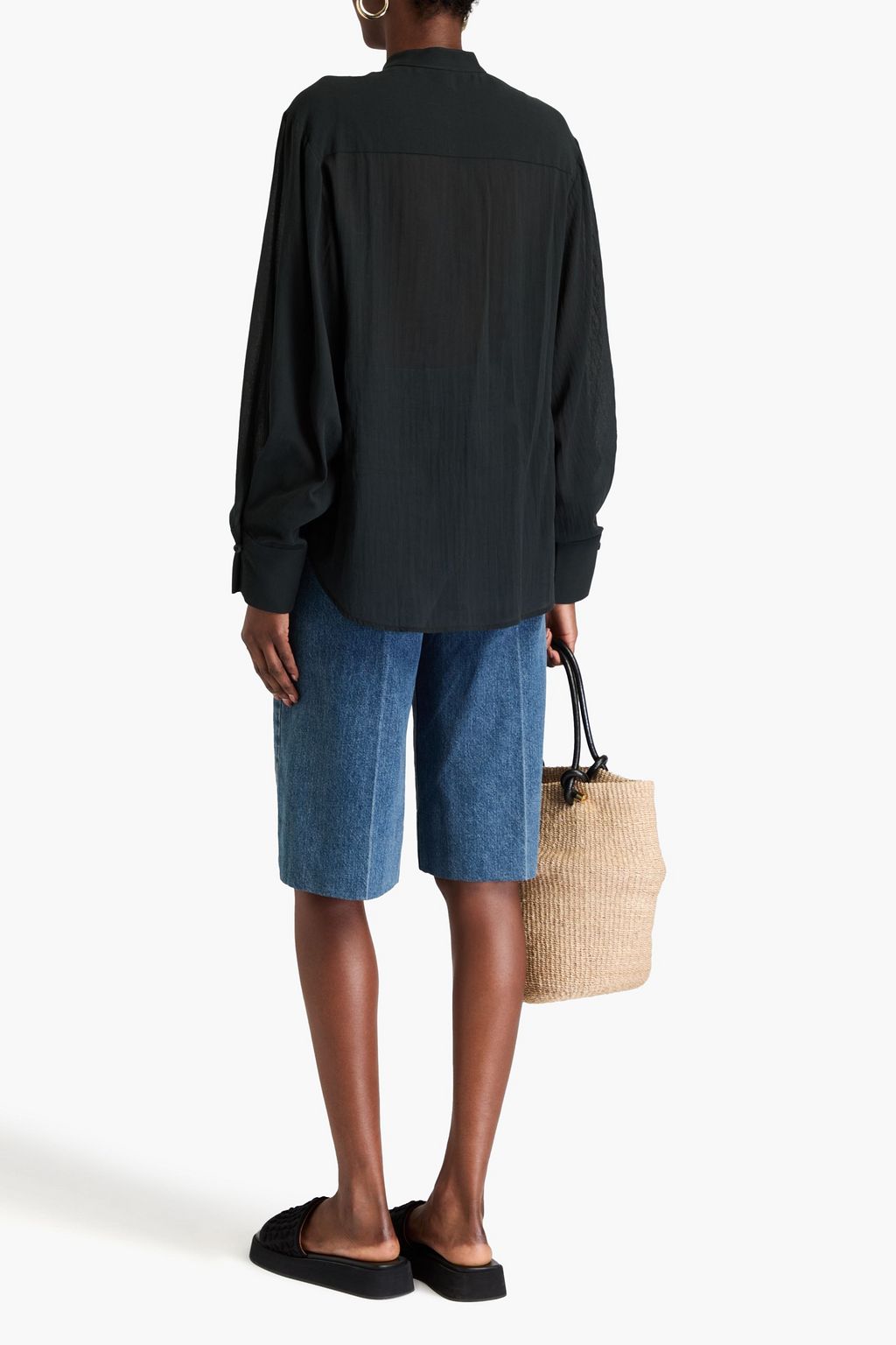 BY MALENE BIRGER Aluna cotton-gauze shirt