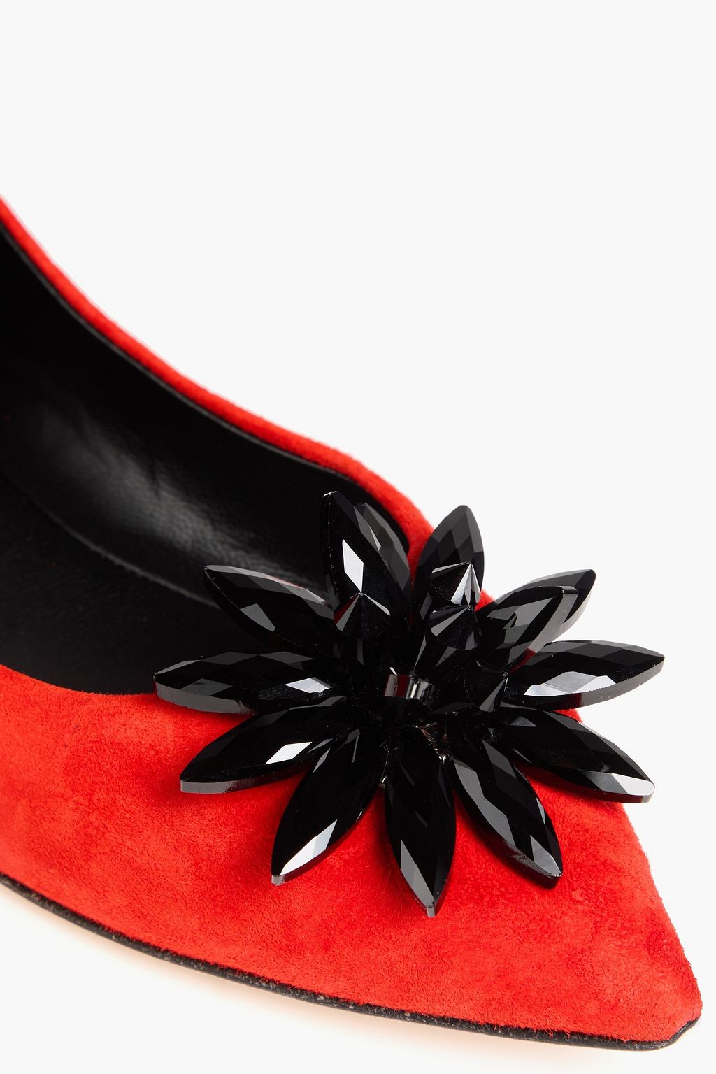 GIUSEPPE ZANOTTI حذاء باليرينا مسطح ومزين "لوكريزيا 05" من الشامواه