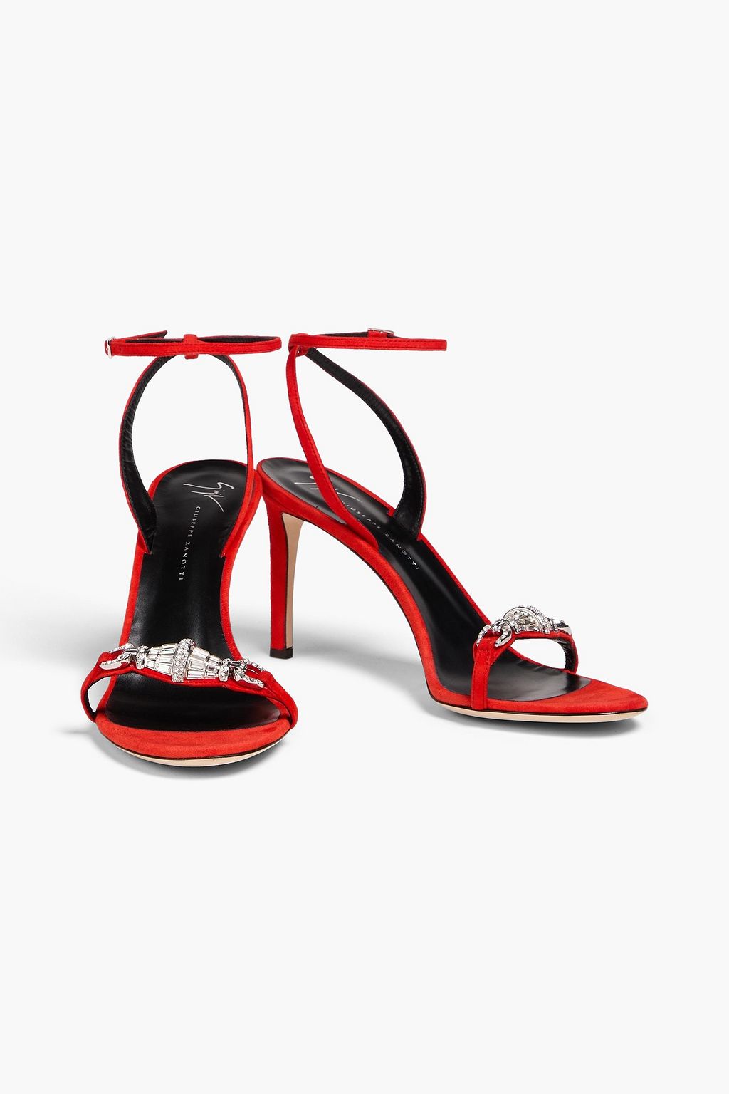 GIUSEPPE ZANOTTI صندل "بليندا" من الشامواه مزود بحزام خلفي
