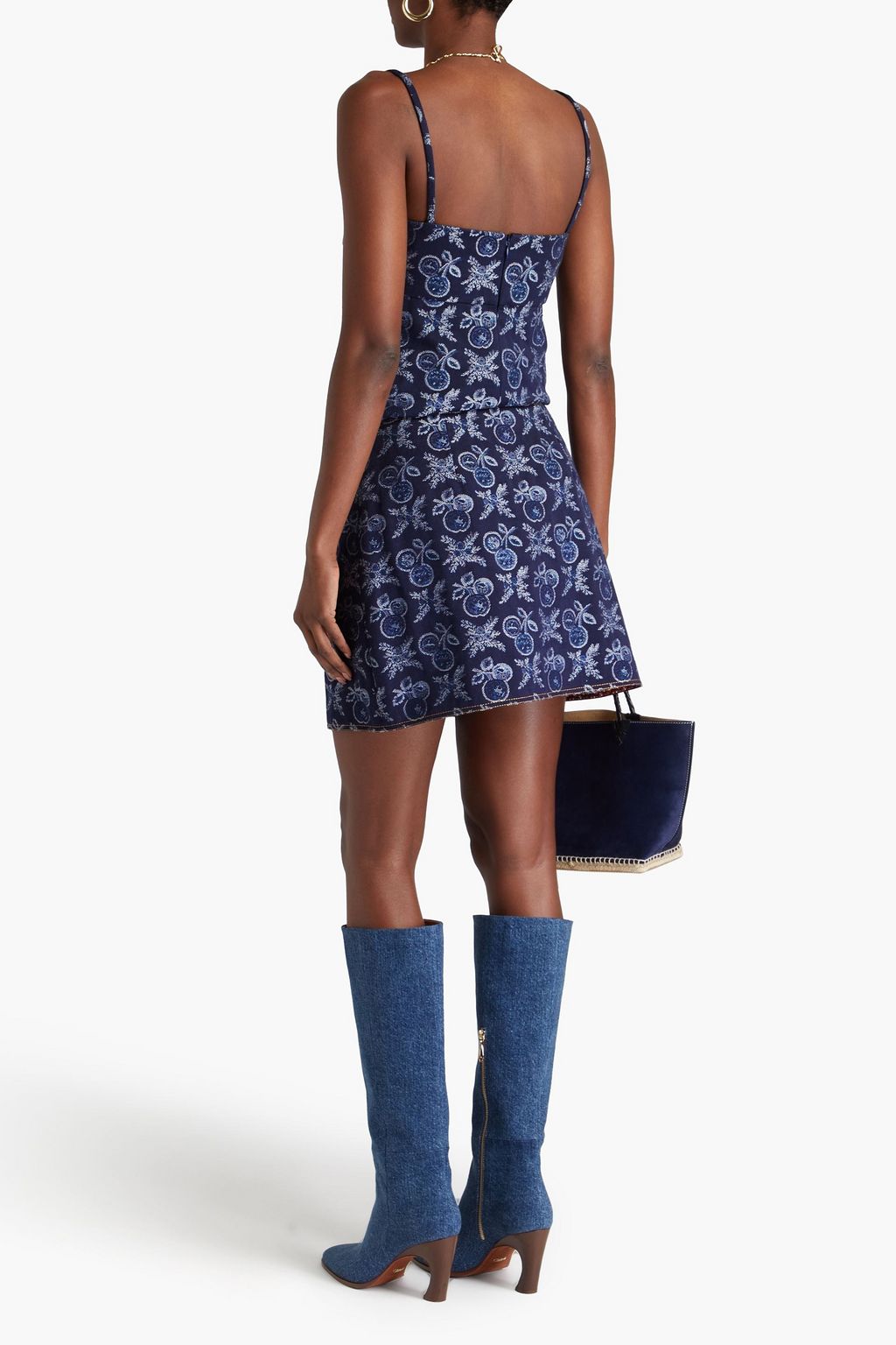 ETRO Cotton-blend jacquard top