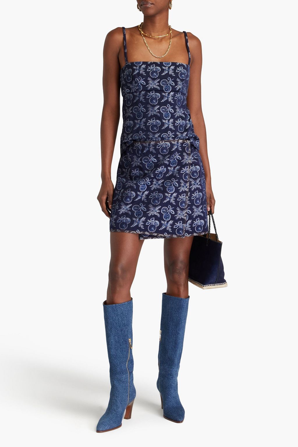 ETRO Cotton-blend jacquard top