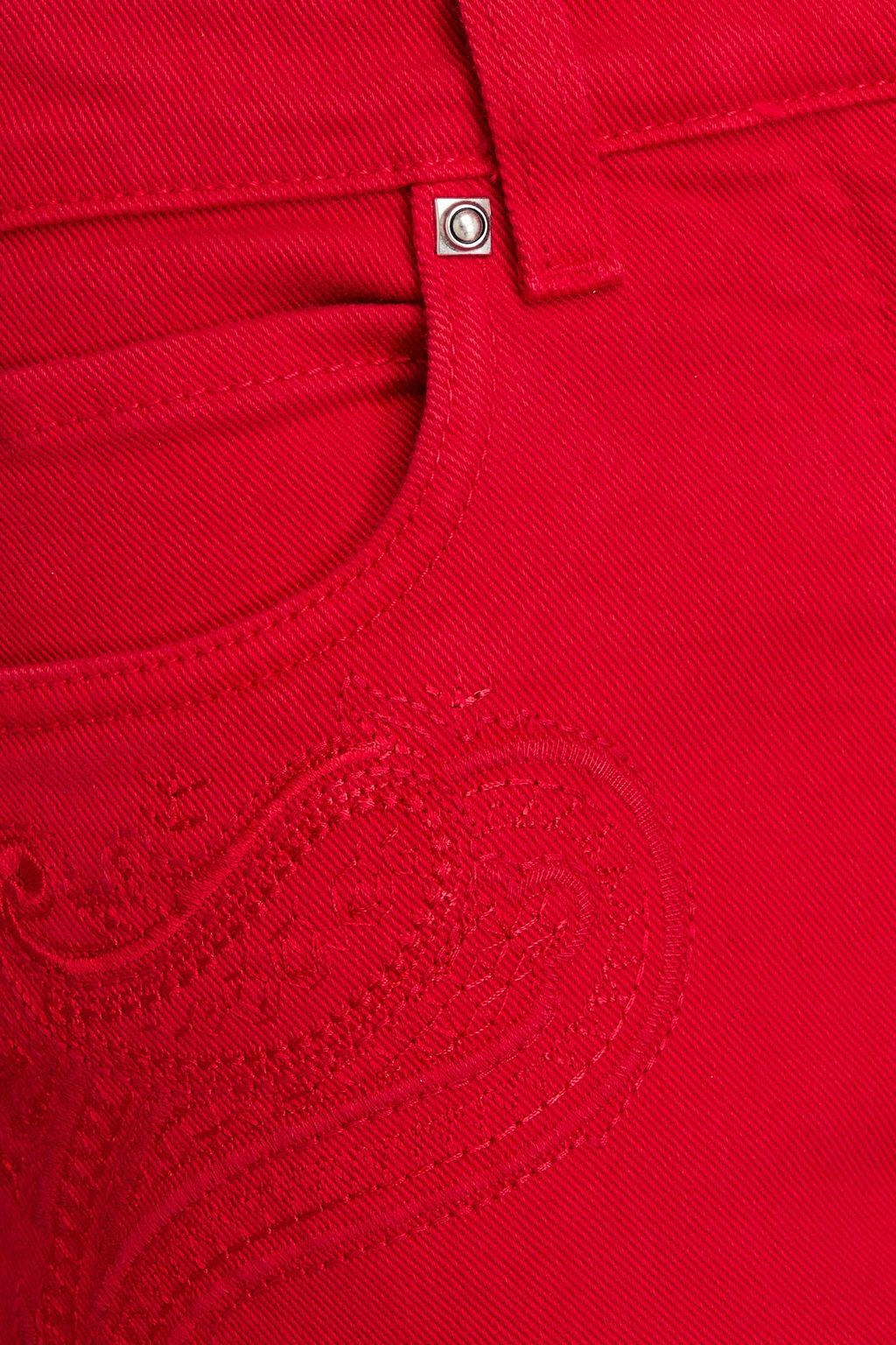 ETRO Embroidered high-rise flared jeans