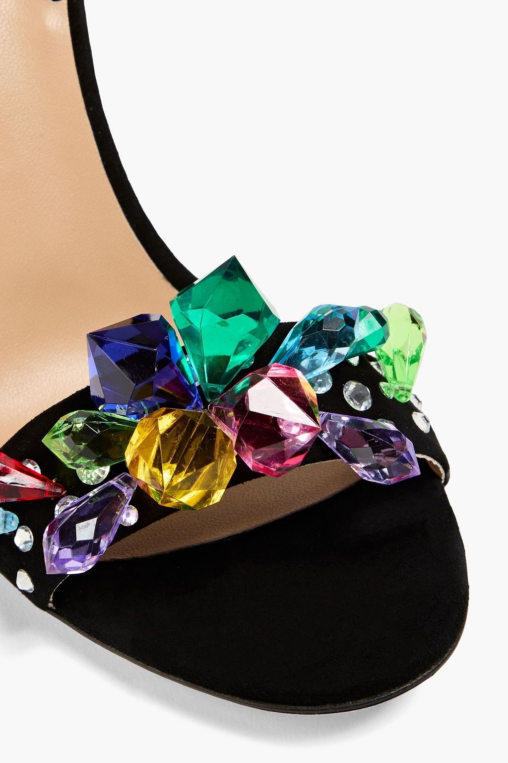 GIUSEPPE ZANOTTI صندل "بليندا" من الشامواه مزود بحزام خلفي
