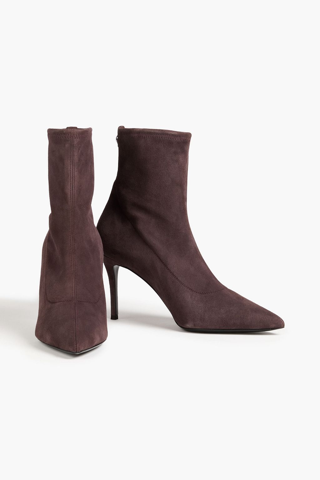 GIUSEPPE ZANOTTI حذاء بوت على شكل جوارب "ميريا" من جلد السويد