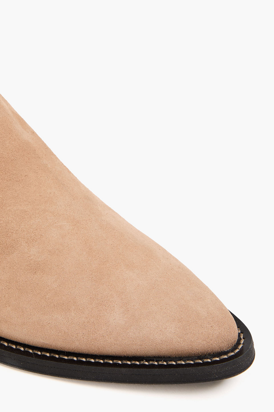 Tod's Buckled Suede Ankle Boots In Beige