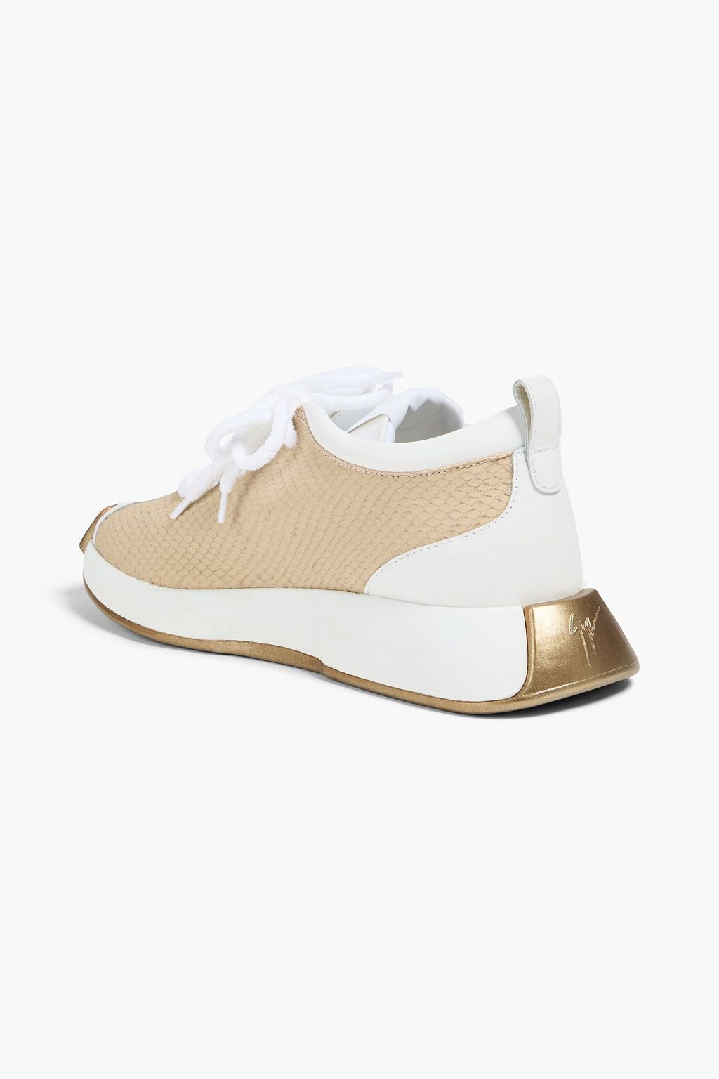 GIUSEPPE ZANOTTI Omnia 10 スネーク風レザー スニーカー