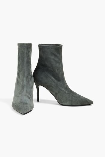 GIUSEPPE ZANOTTI حذاء بوت على شكل جوارب "ميريا" من جلد السويد