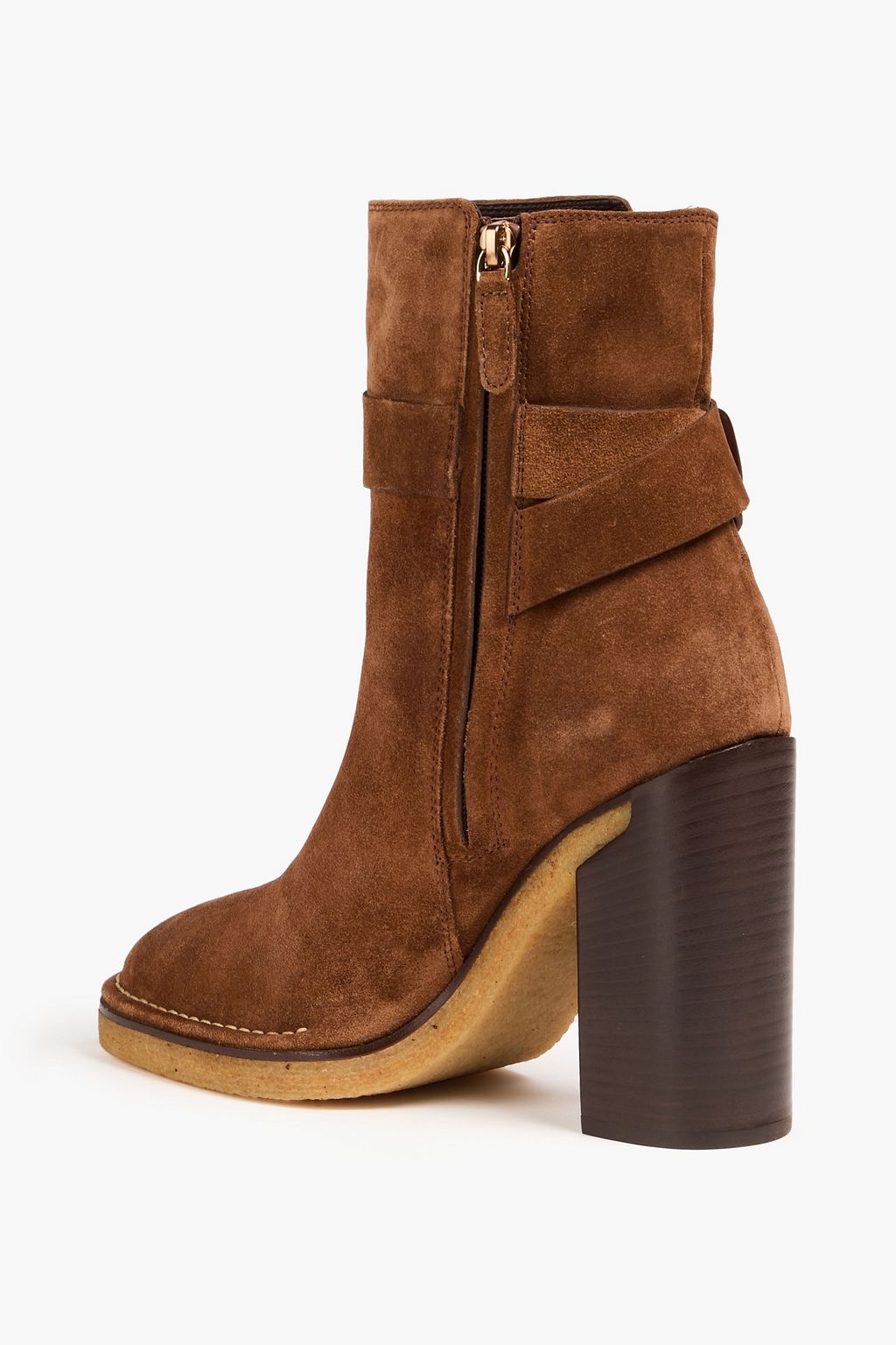 TOD'S حذاء بوت بطول الكاحل من الجلد السويدي
