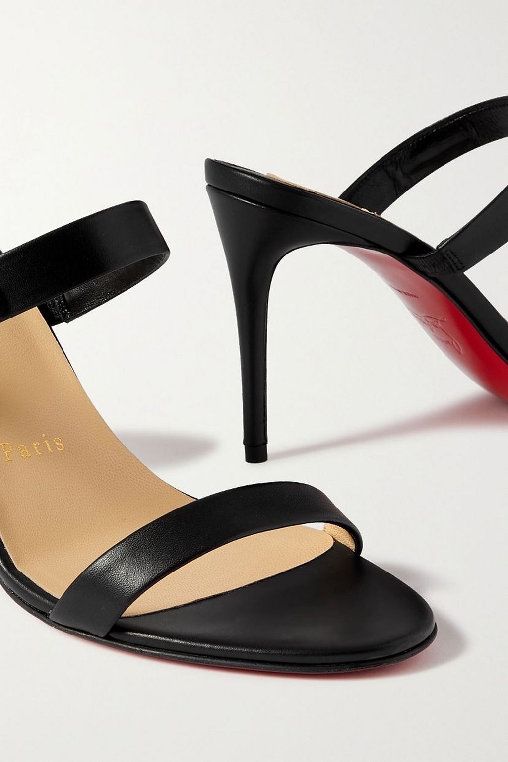 CHRISTIAN LOUBOUTIN Lock Me 85 embellished leather sandals