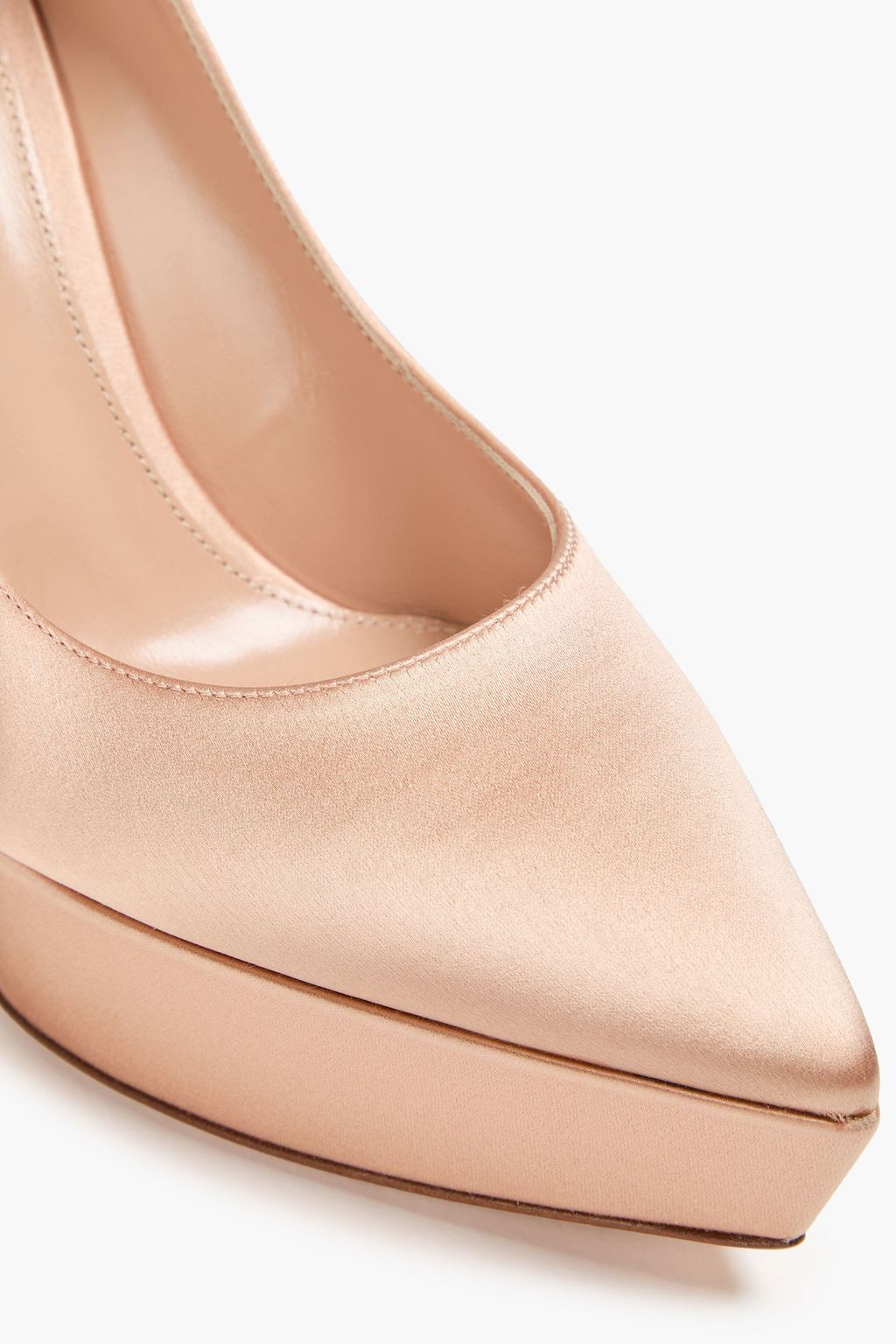 GIANVITO ROSSI Dasha サテン プラットフォームパンプス