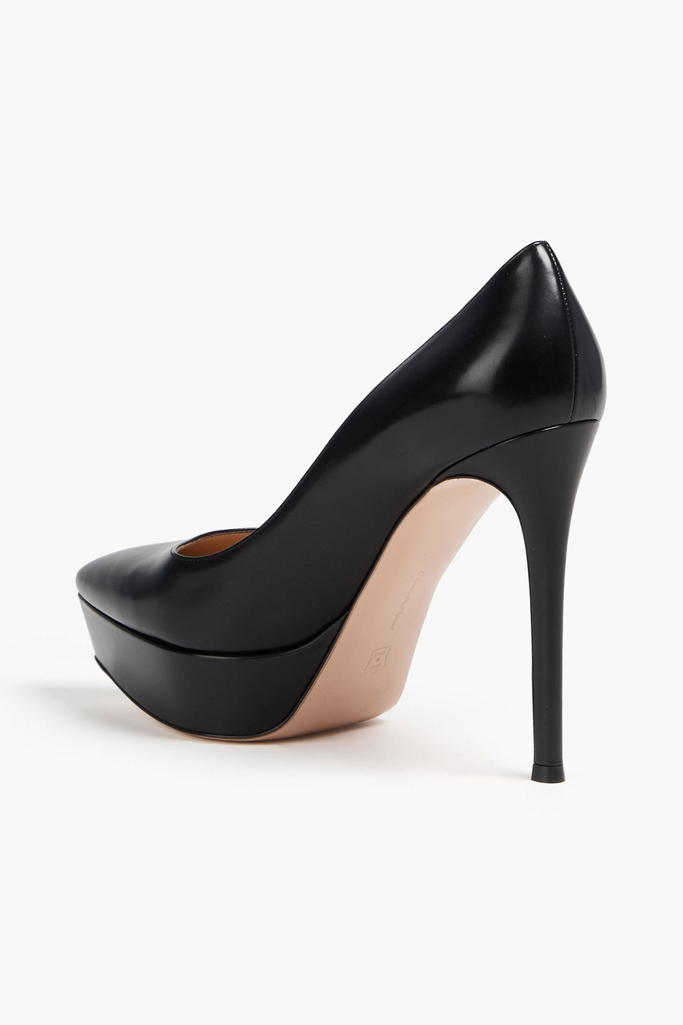 GIANVITO ROSSI DASHA LEATHER PLATFORM PUMPS