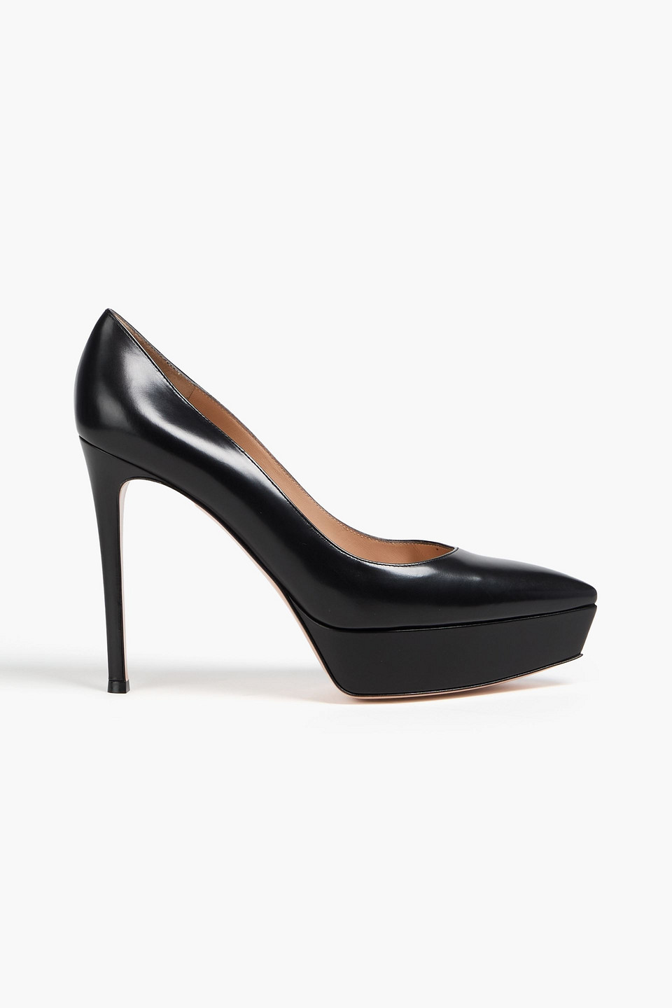 GIANVITO ROSSI DASHA LEATHER PLATFORM PUMPS