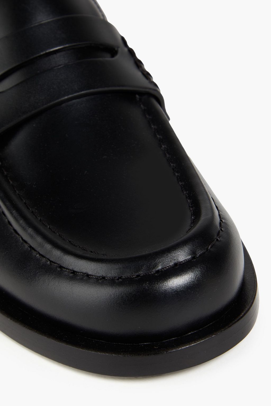 GIANVITO ROSSI Dover leather loafers