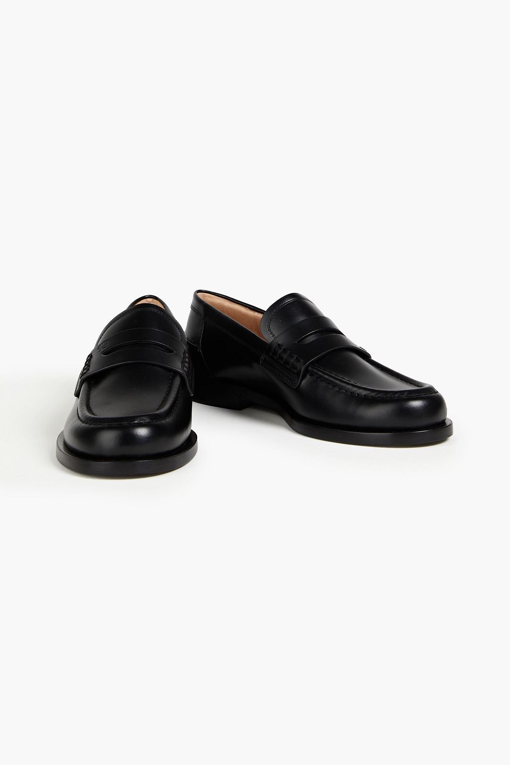 GIANVITO ROSSI Dover leather loafers