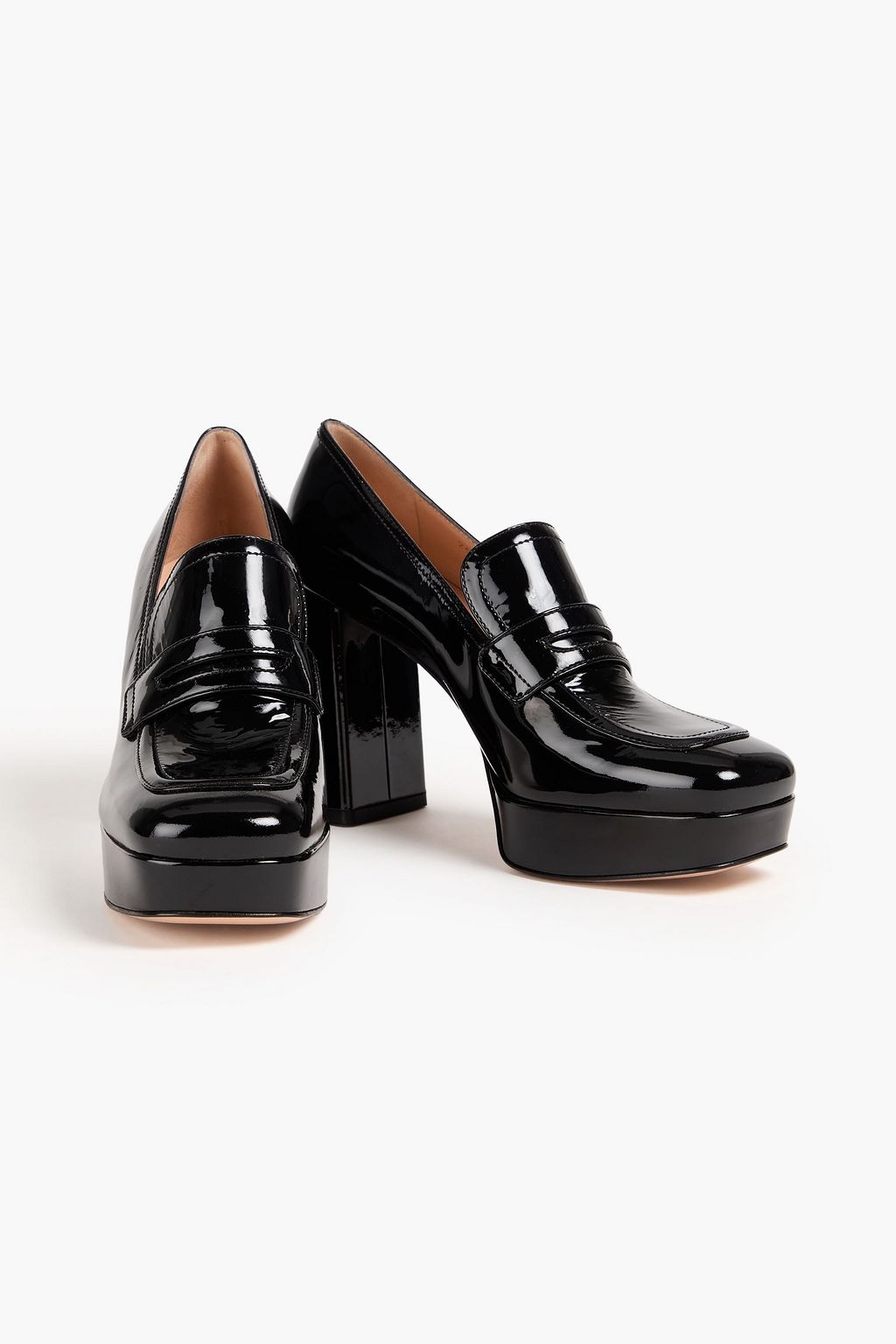GIANVITO ROSSI Rouen patent-leather platform pumps