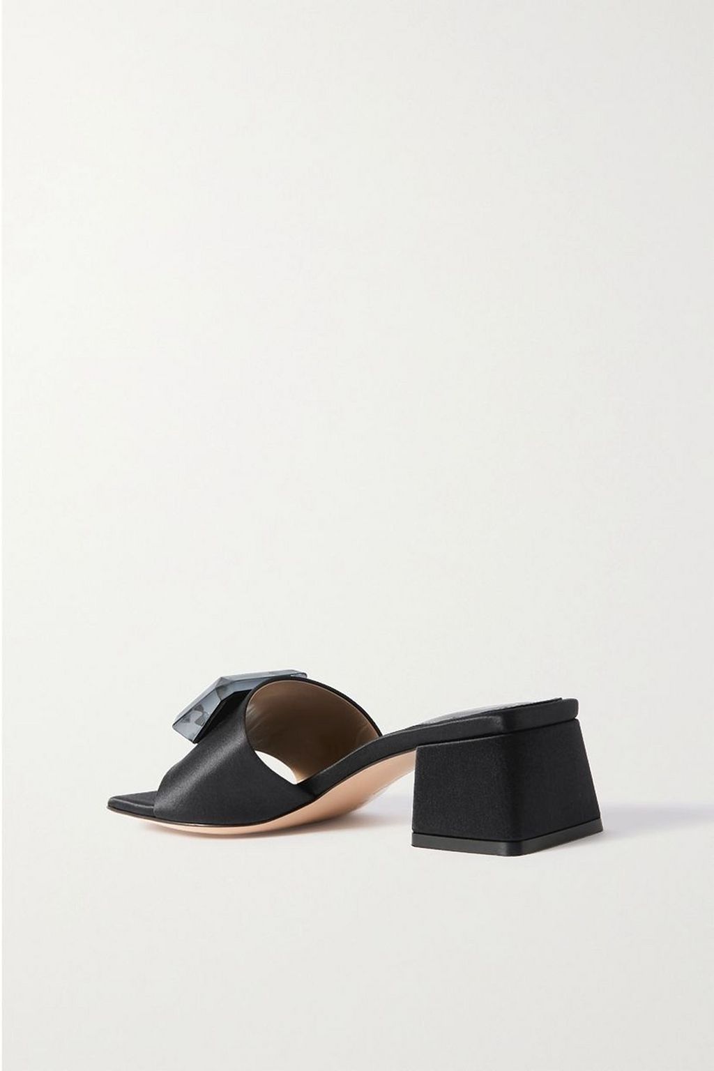 GIANVITO ROSSI Jaipur 45 embellished satin mules