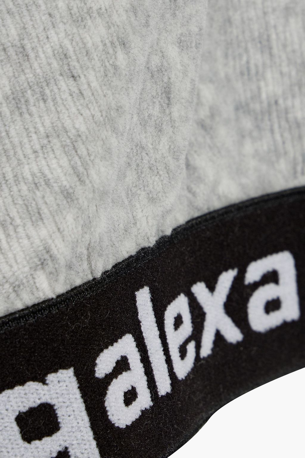 ALEXANDERWANG.T هودي قصير من قماش كوردروي ومزيج القطن