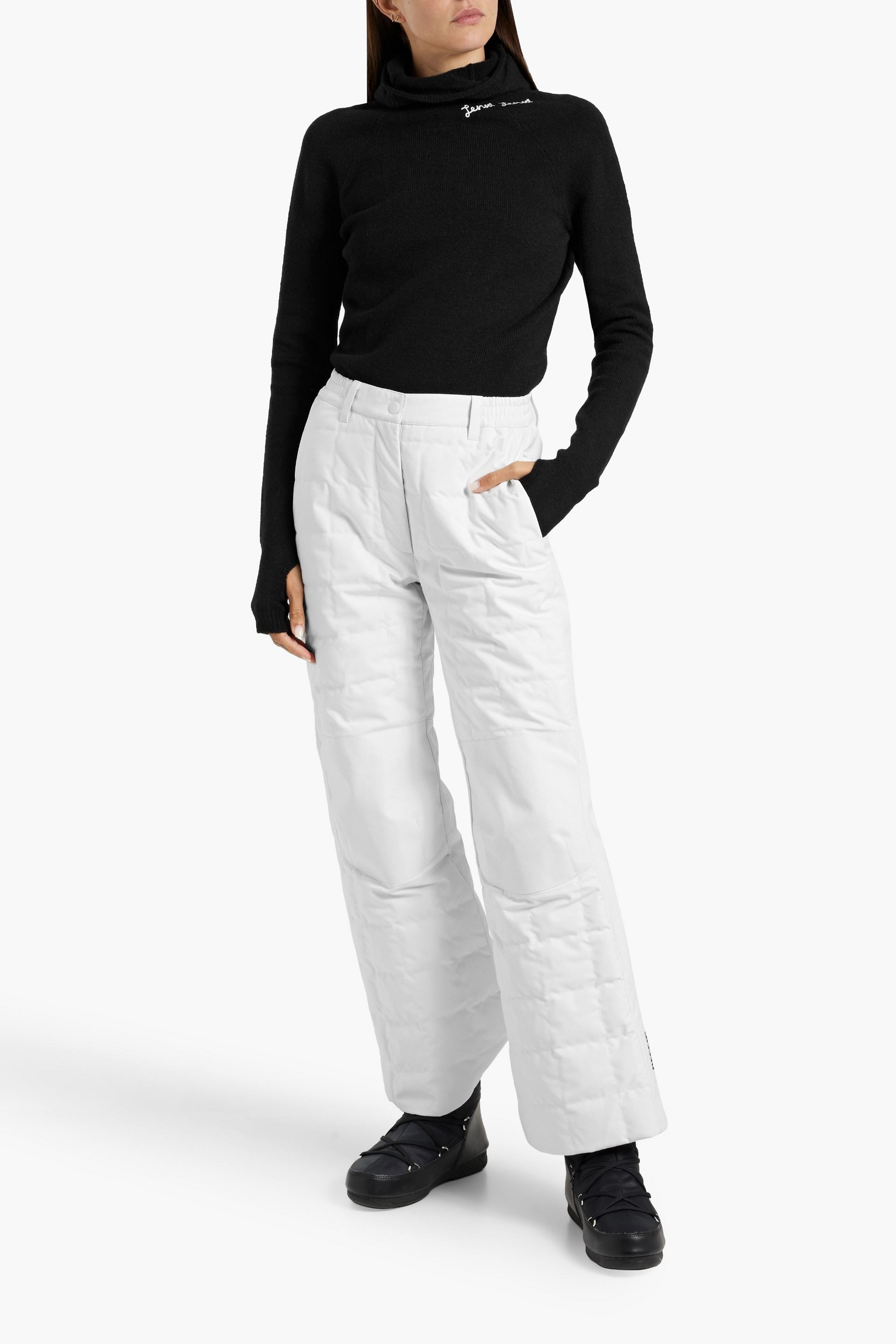 IENKI IENKI Embroidered knitted hooded sweater