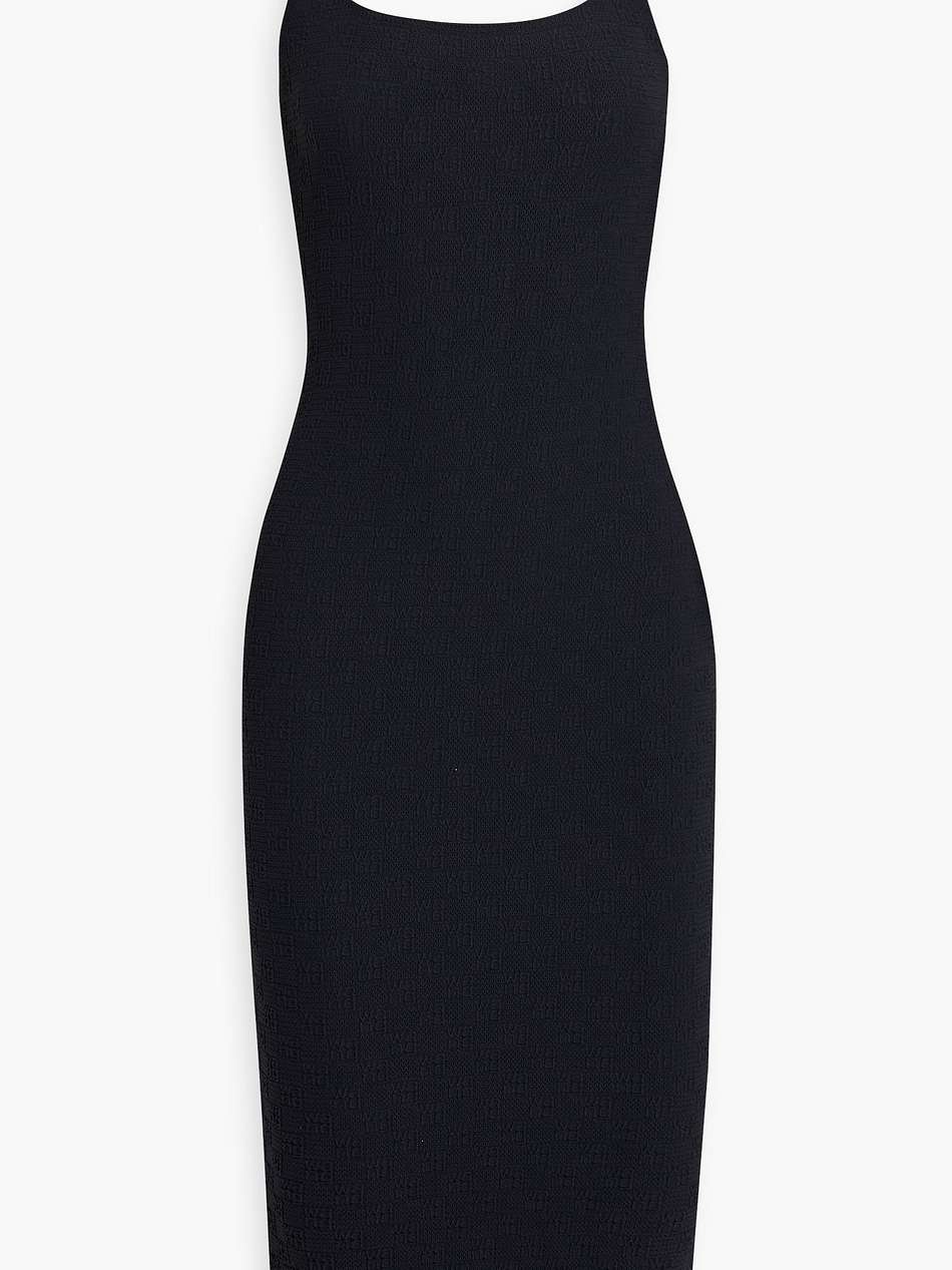jacquard-knit dress