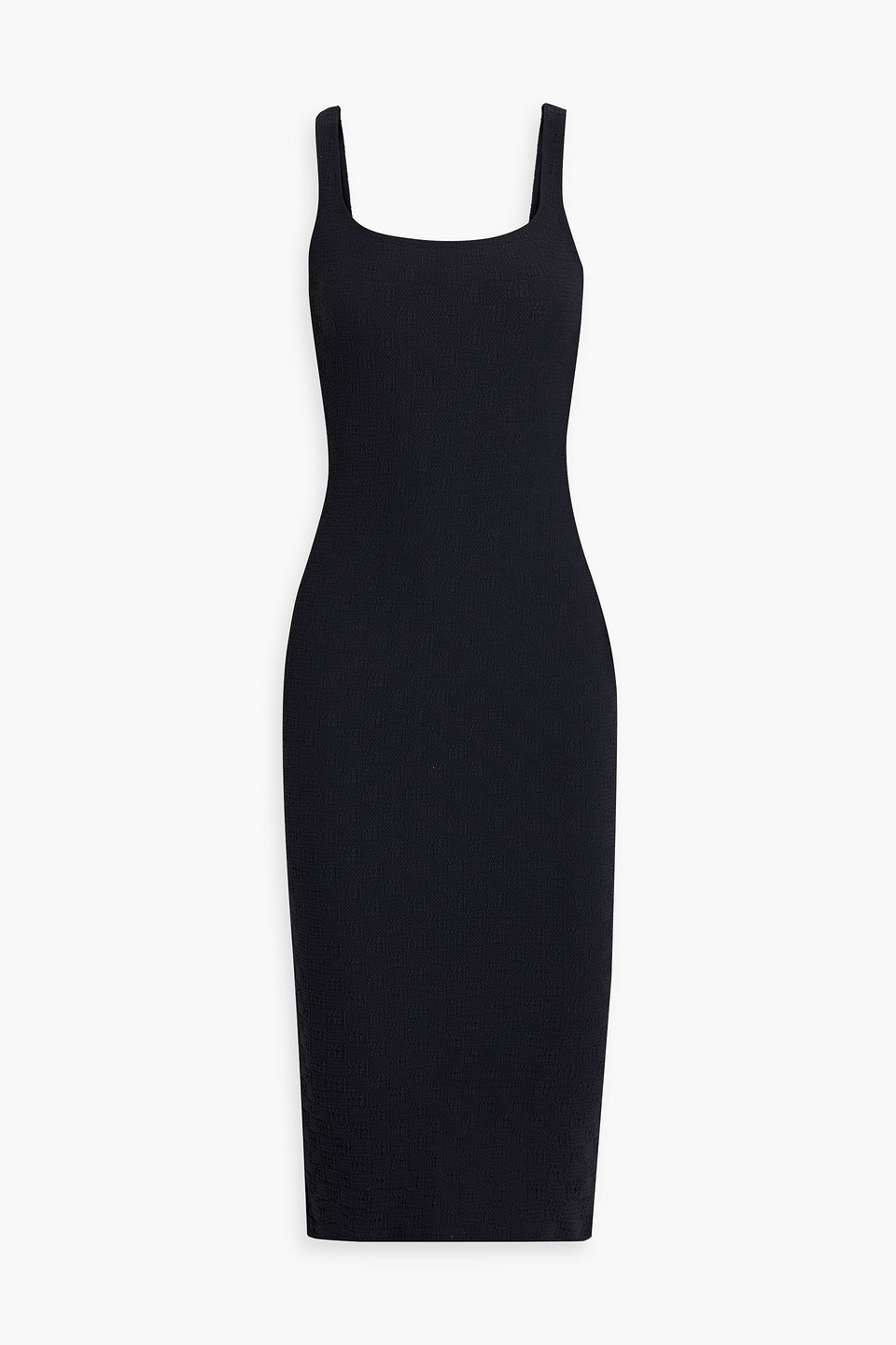 Alexander Wang T Jacquard-knit Dress In Black