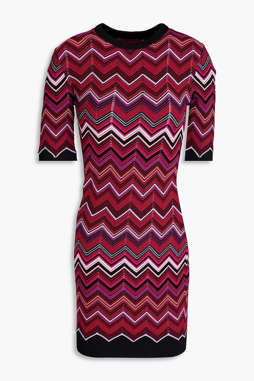 Missoni - Jacquard-knit mini dress - Red - IT 40