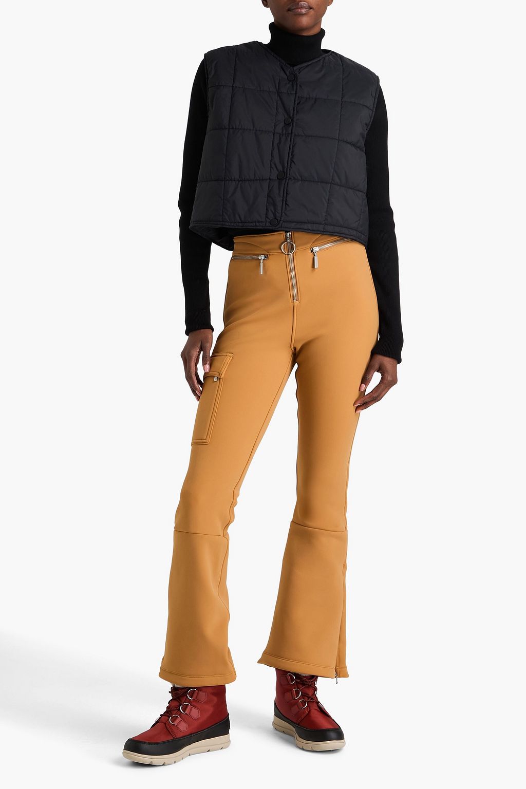 AZTECH MOUNTAIN Top To Bottom two-tone ski salopettes | THE