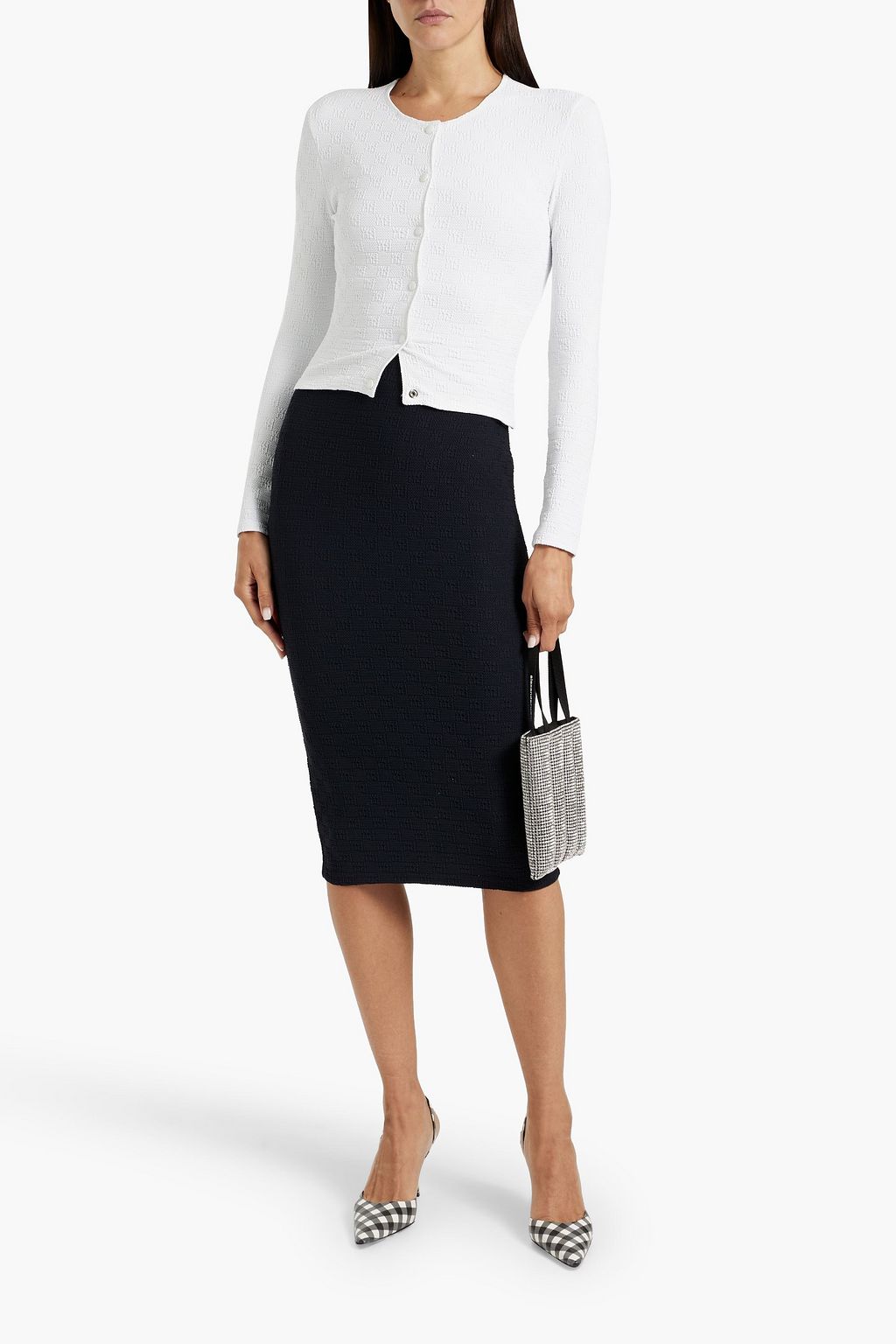 ALEXANDERWANG.T كارديغان بحبكة جاكار