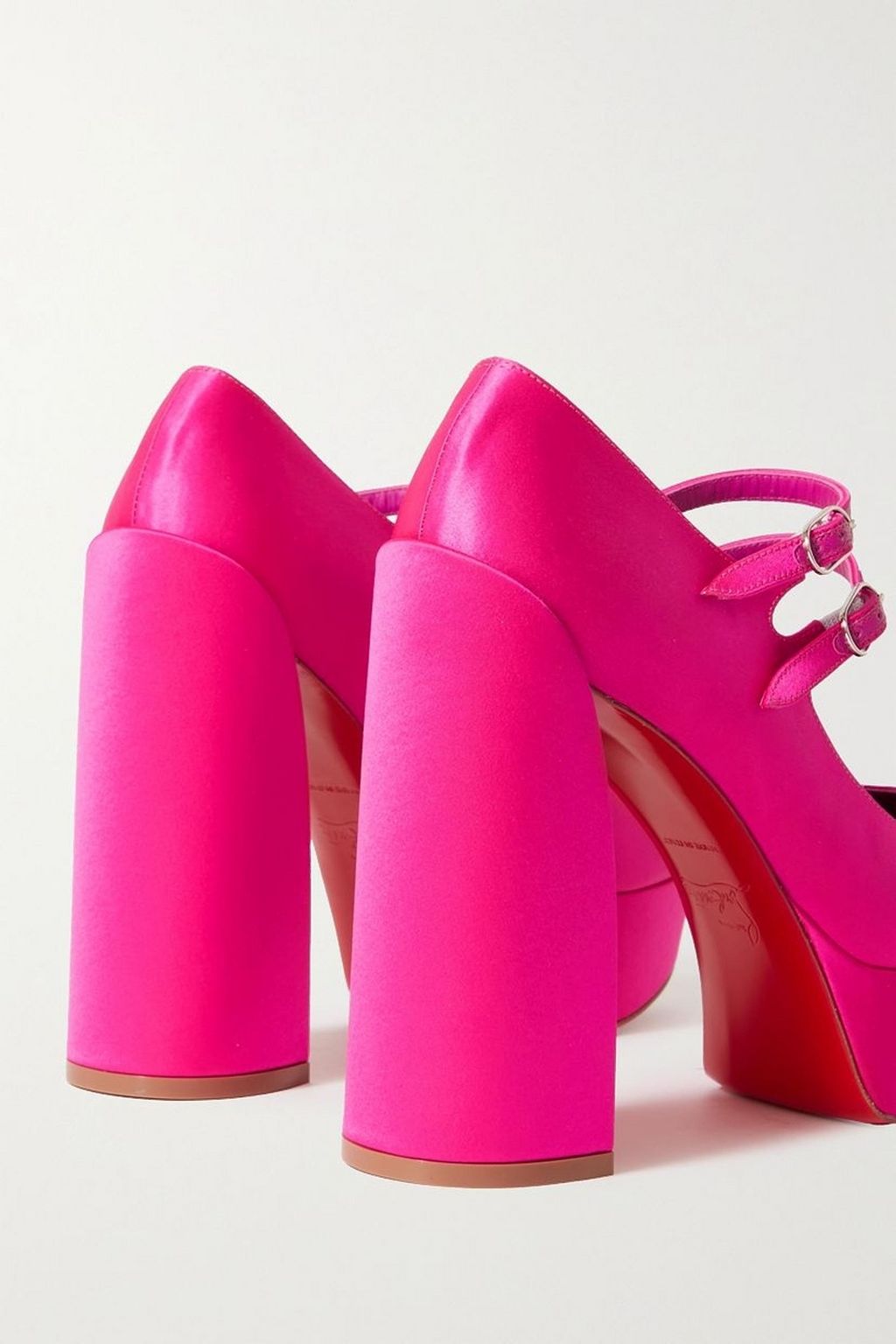 CHRISTIAN LOUBOUTIN Movida Jane 130 satin platform pumps