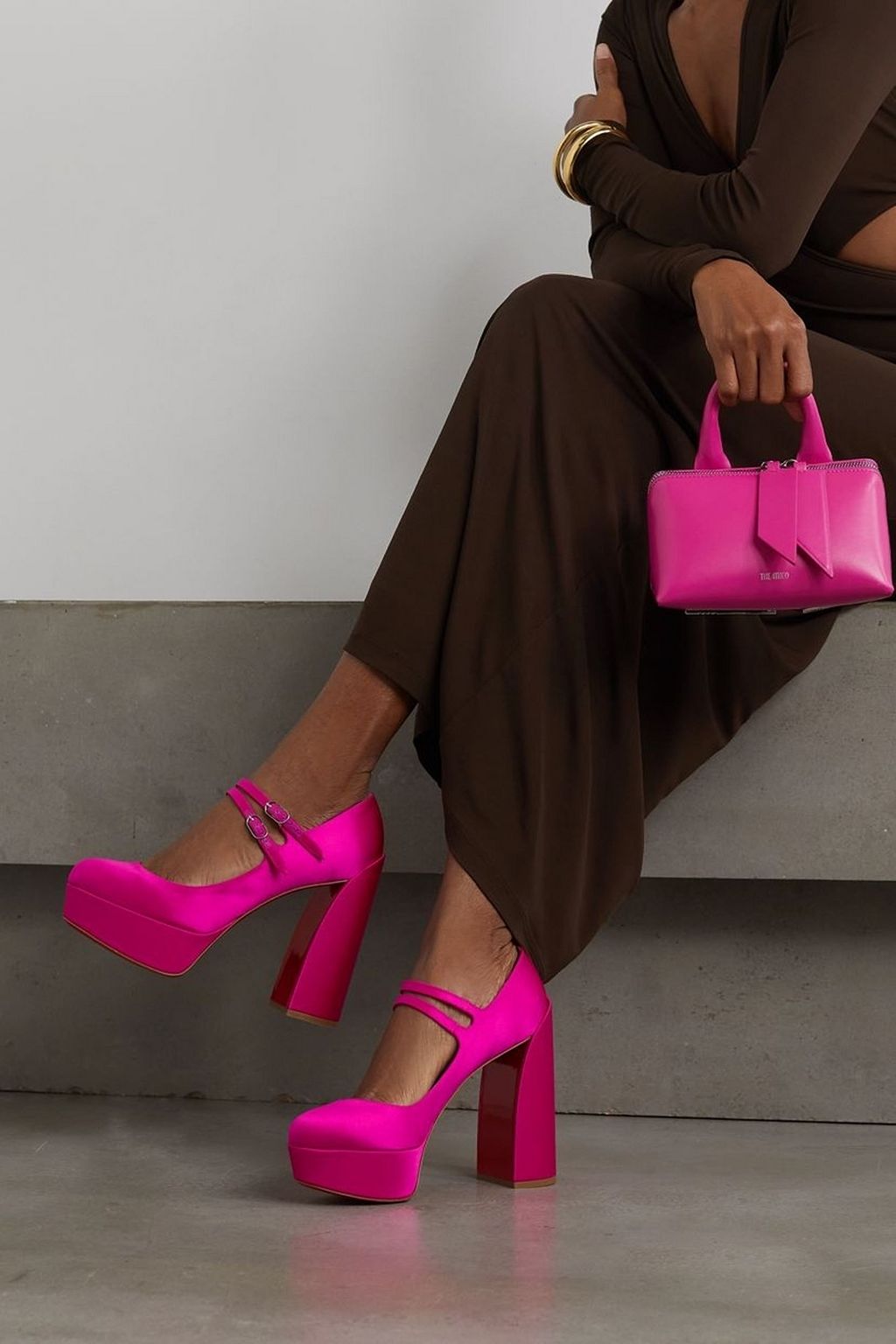 CHRISTIAN LOUBOUTIN Movida Jane 130 satin platform pumps