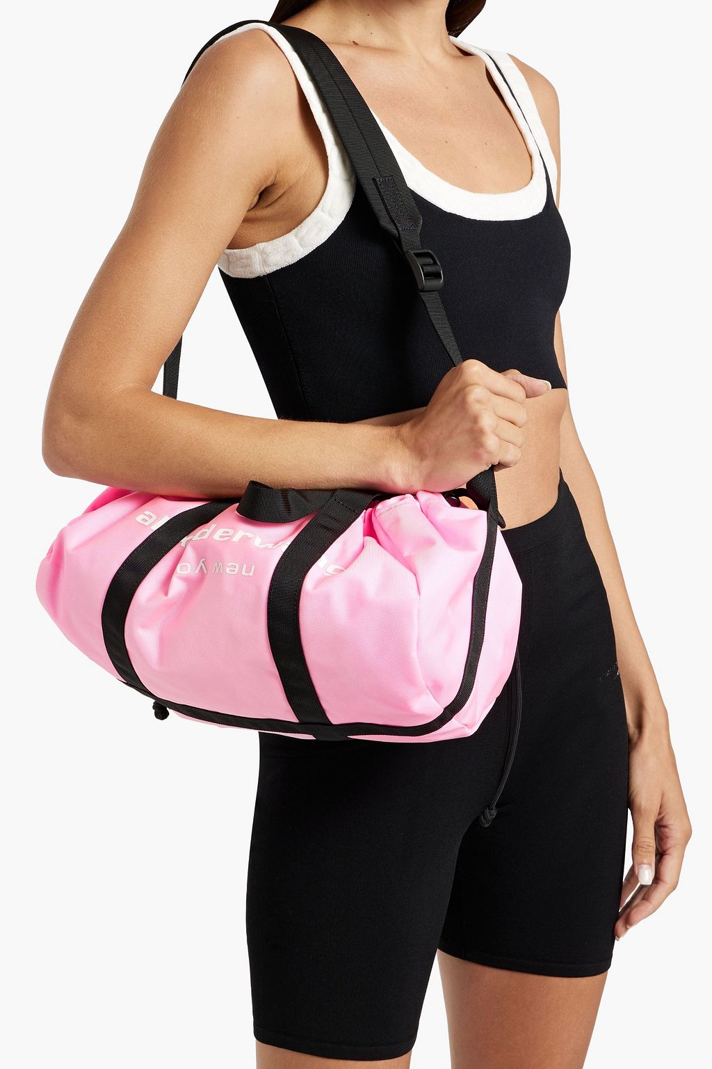 ALEXANDER WANG Primal シェル ダッフルバッグ プリント入り