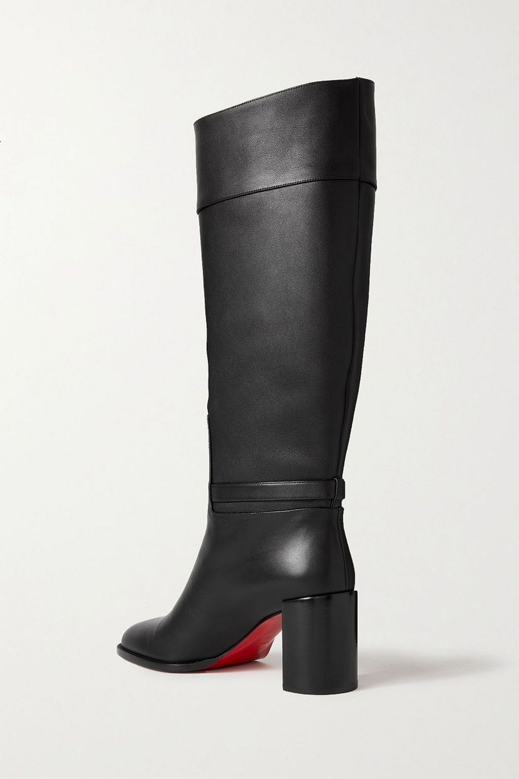 CHRISTIAN LOUBOUTIN Lock Botta レザー ニーハイブーツ
