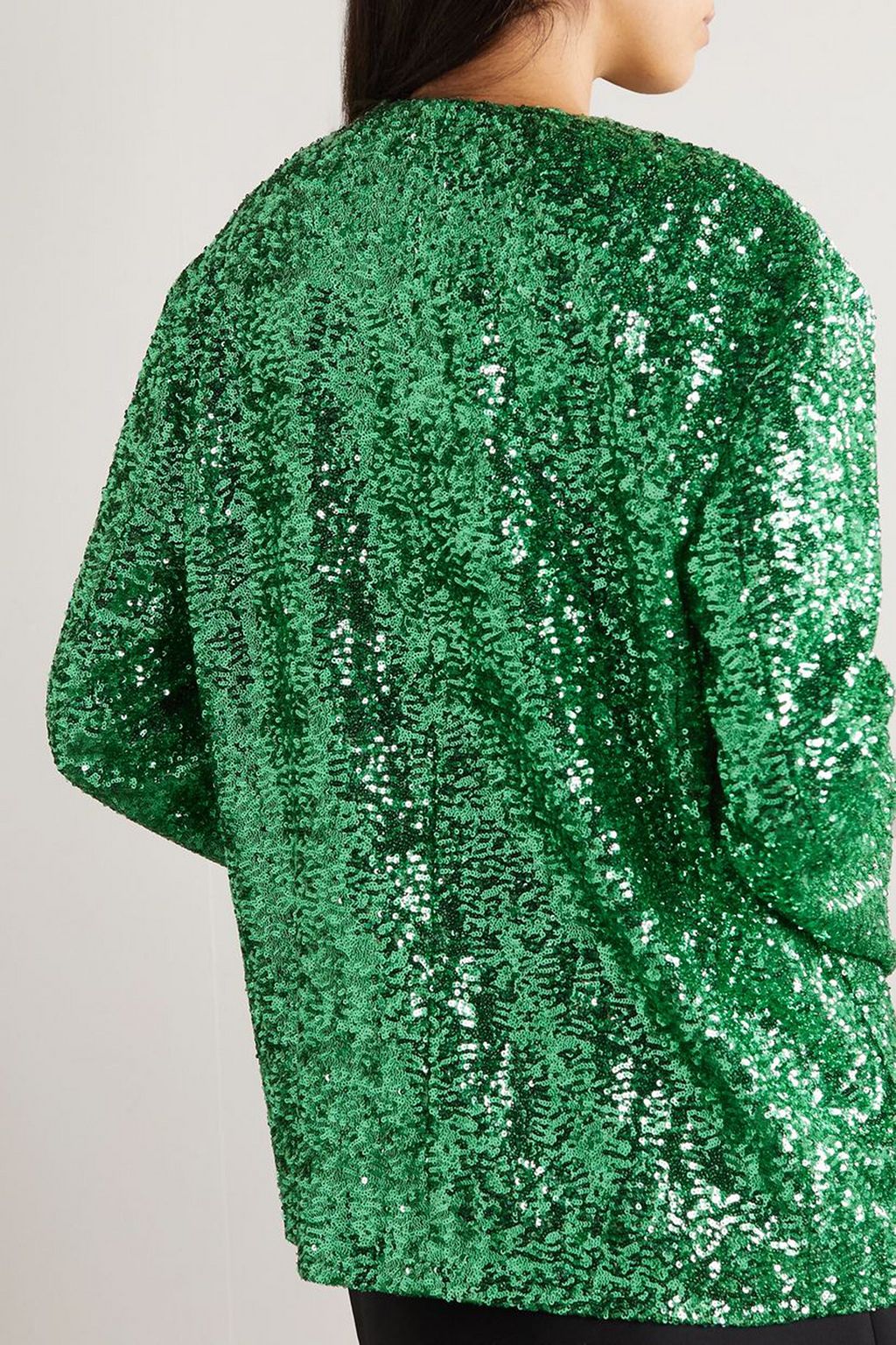 THE ATTICO Manon sequined crepe jacket