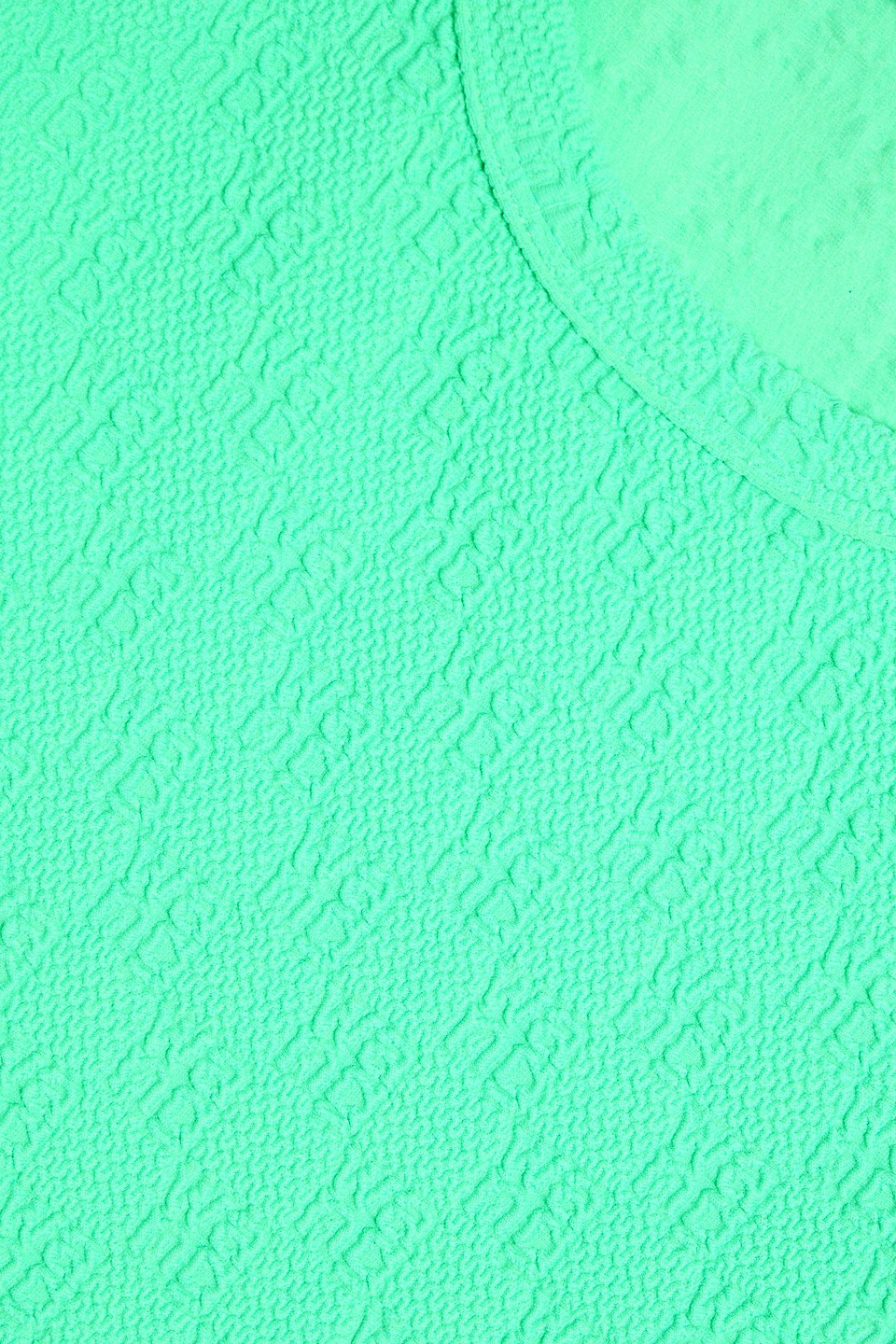 Alexander Wang T Cropped Jacquard-knit Top In Mint