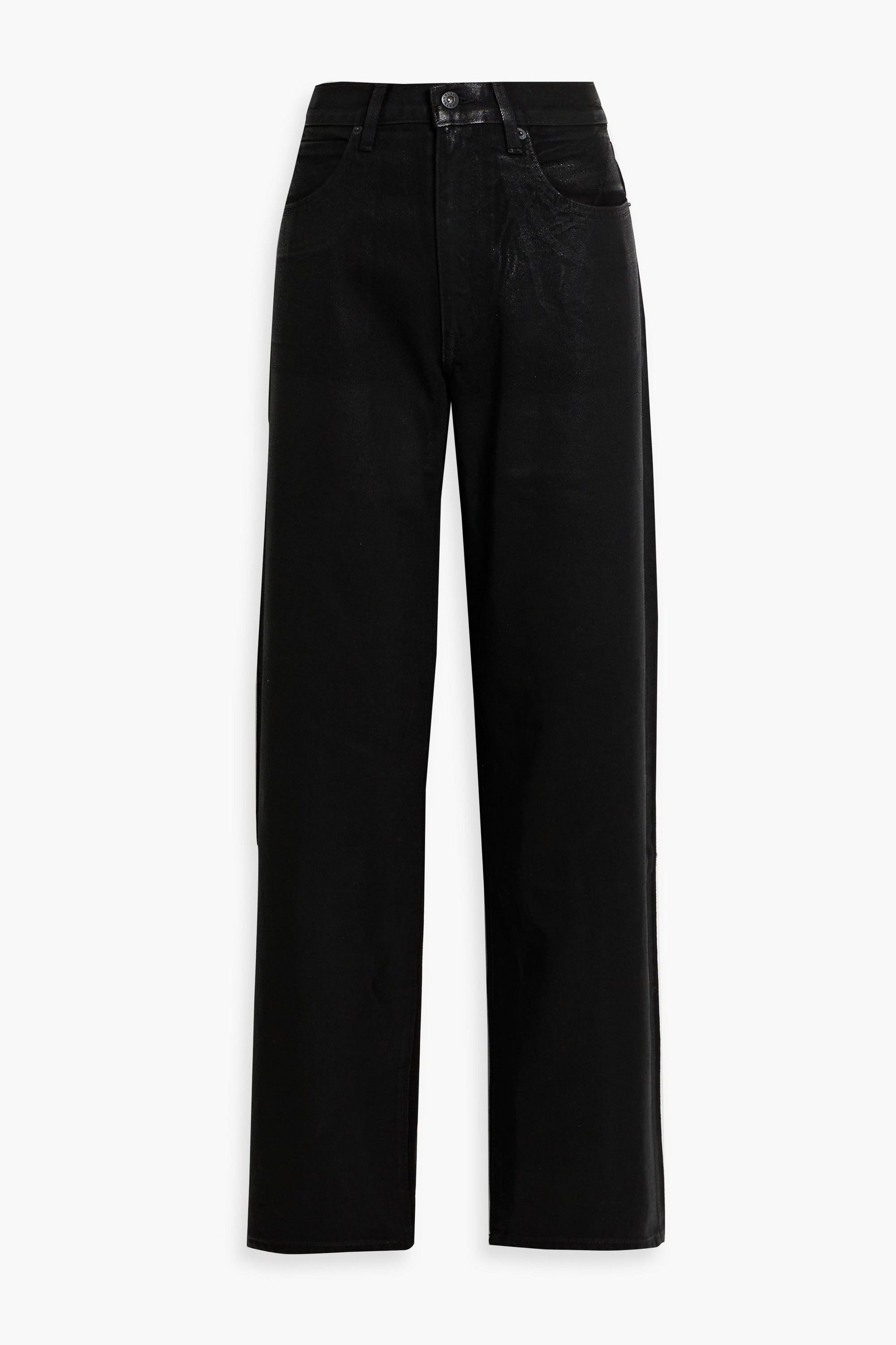 SLVRLAKE Devon coated high-rise straight-leg jeans thumbnail